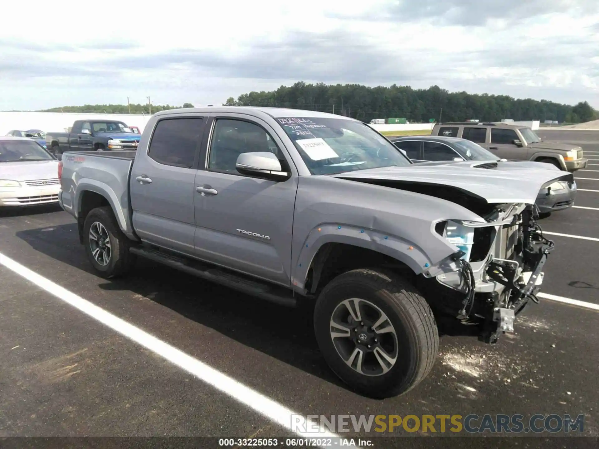 1 Photograph of a damaged car 3TMCZ5AN8KM232243 TOYOTA TACOMA 4WD 2019