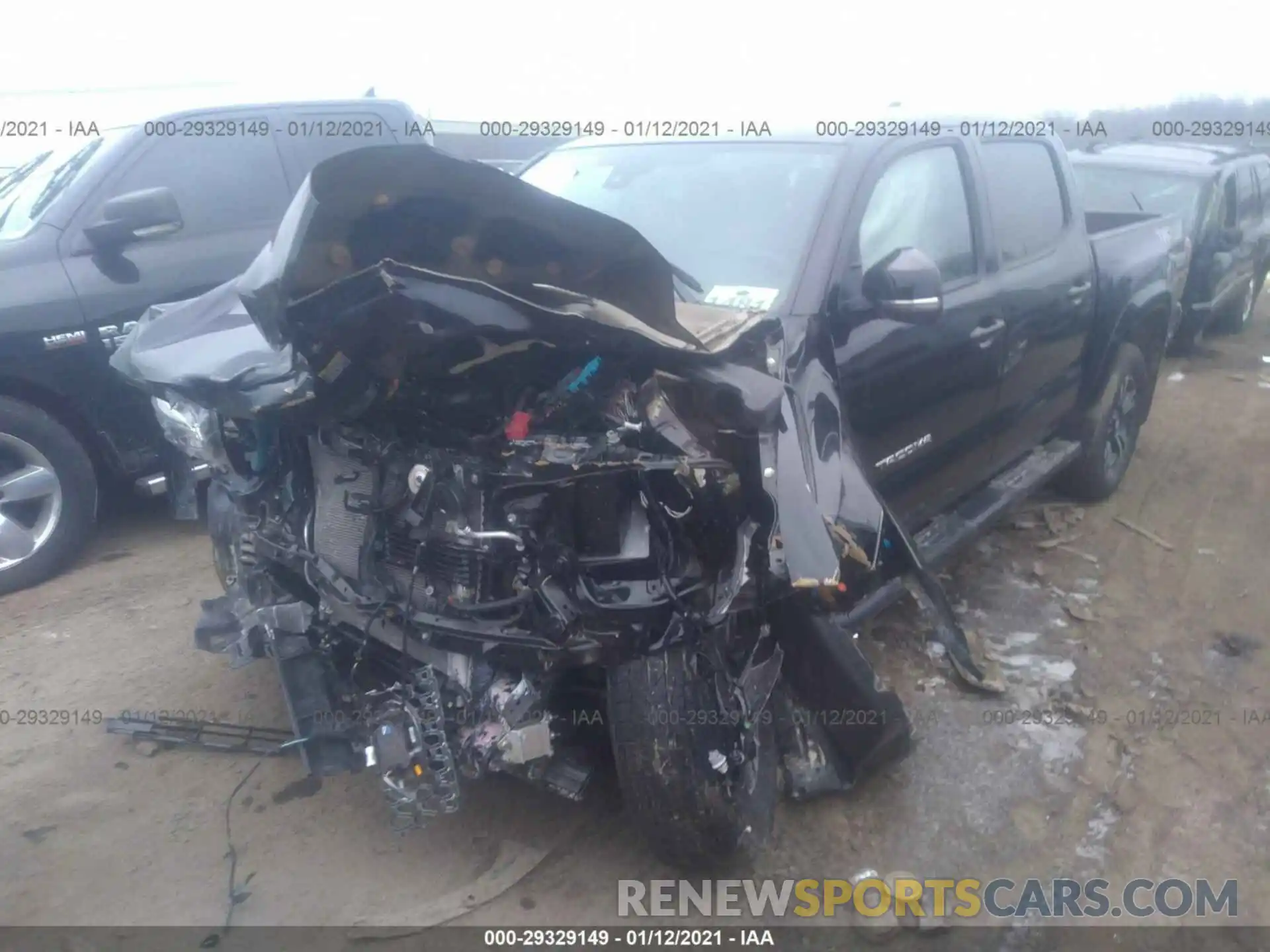 2 Photograph of a damaged car 3TMCZ5AN8KM239760 TOYOTA TACOMA 4WD 2019