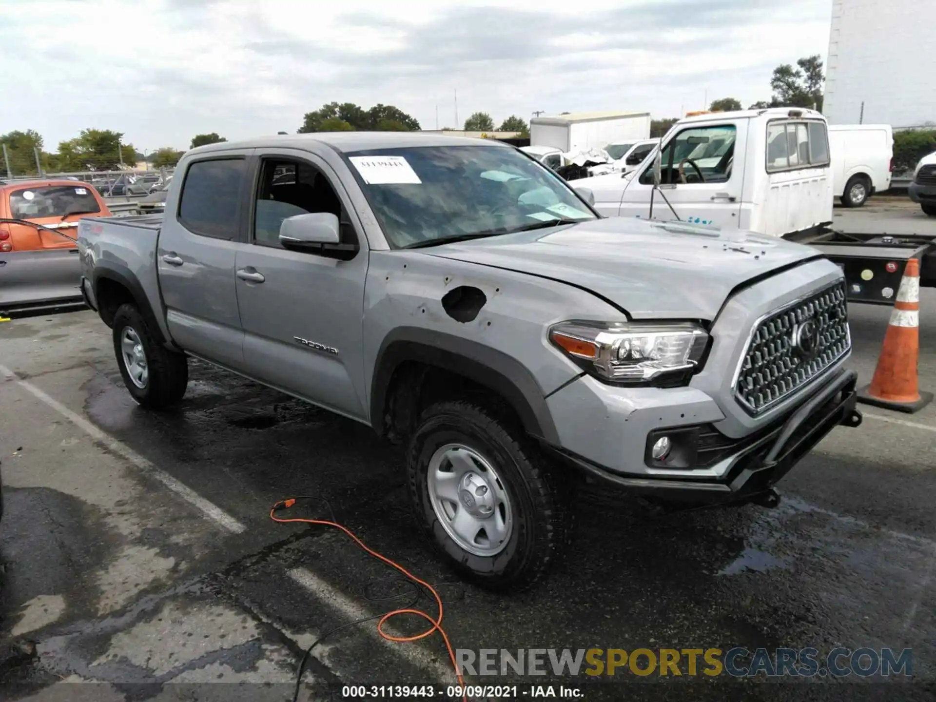 1 Photograph of a damaged car 3TMCZ5AN8KM250452 TOYOTA TACOMA 4WD 2019