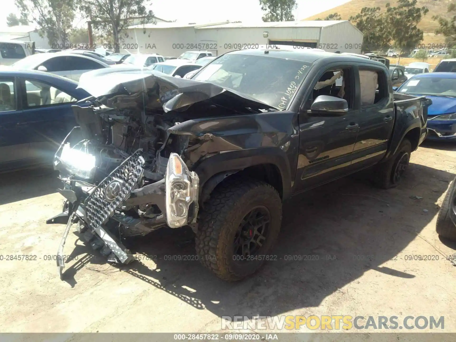 2 Photograph of a damaged car 3TMCZ5AN8KM252976 TOYOTA TACOMA 4WD 2019