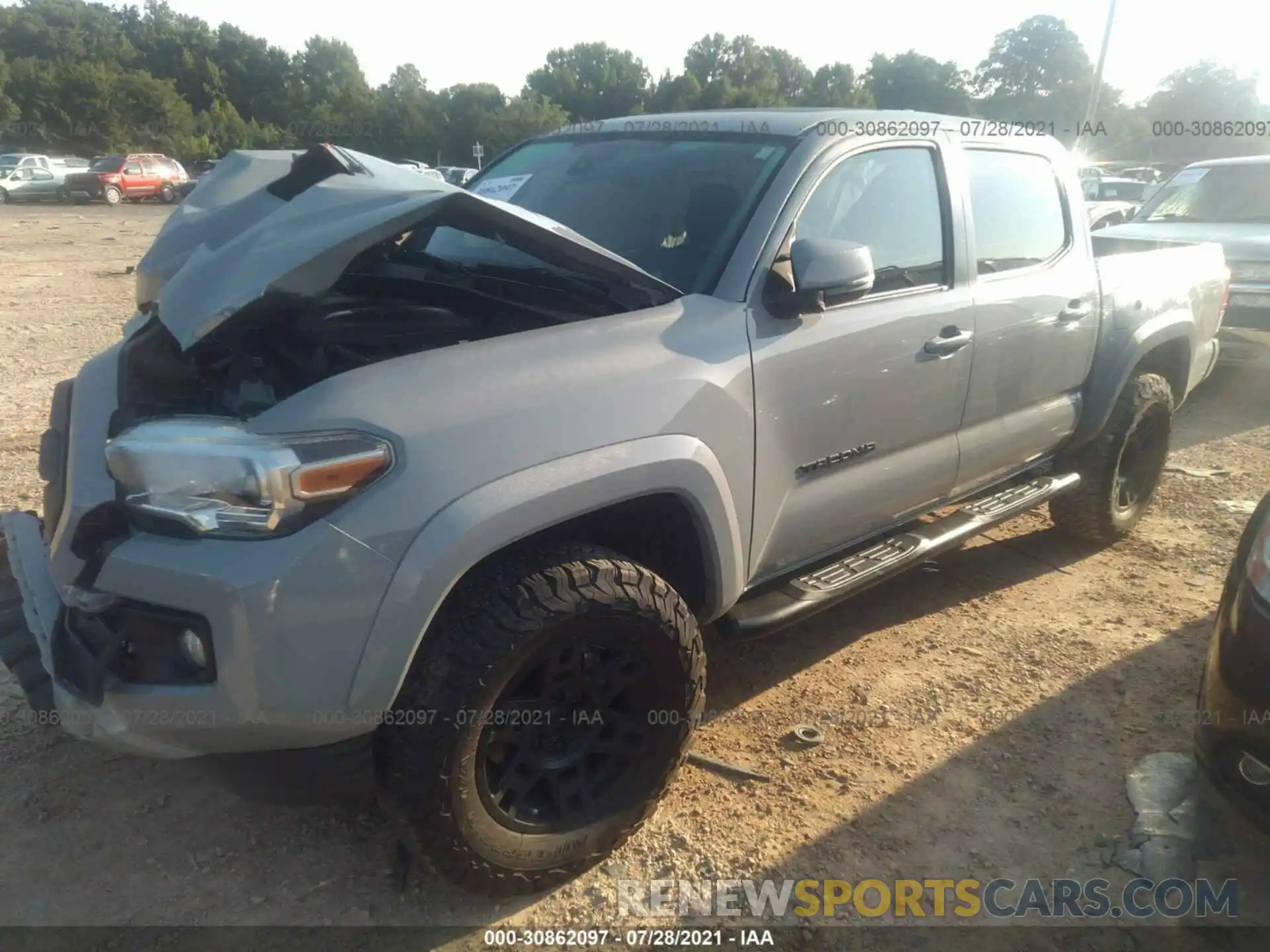 2 Photograph of a damaged car 3TMCZ5AN8KM254095 TOYOTA TACOMA 4WD 2019