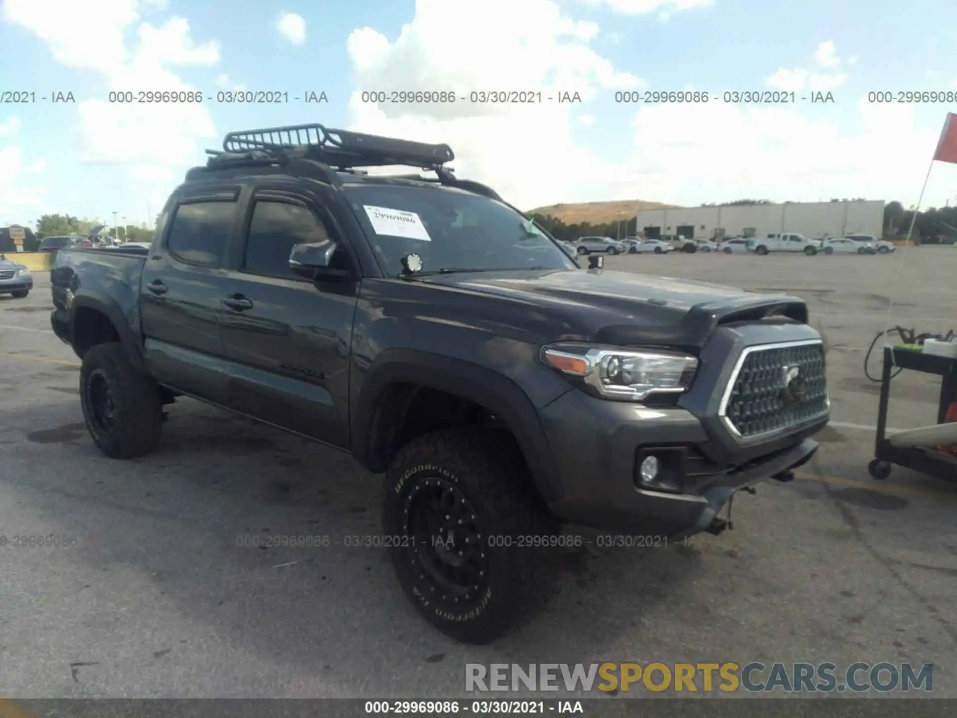 1 Photograph of a damaged car 3TMCZ5AN8KM258518 TOYOTA TACOMA 4WD 2019