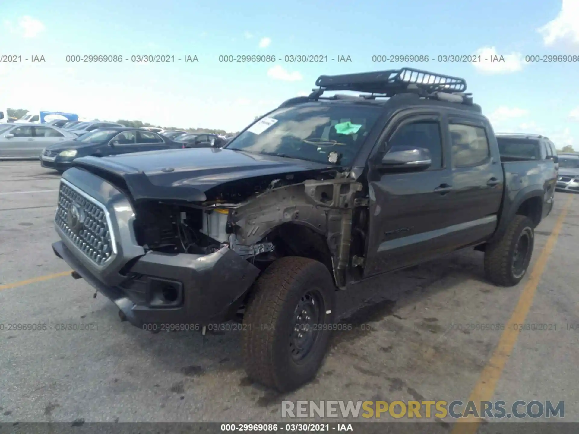 2 Photograph of a damaged car 3TMCZ5AN8KM258518 TOYOTA TACOMA 4WD 2019