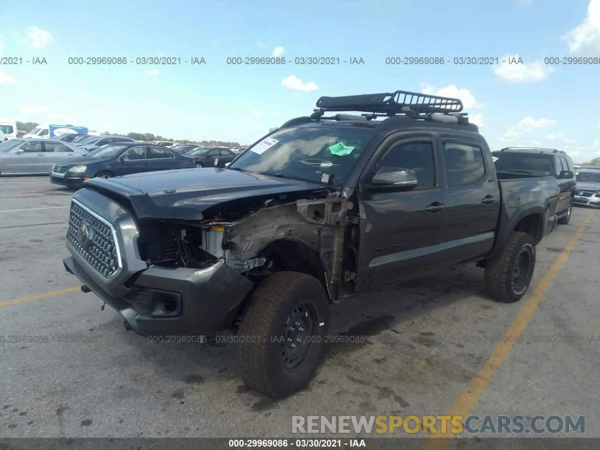 6 Photograph of a damaged car 3TMCZ5AN8KM258518 TOYOTA TACOMA 4WD 2019