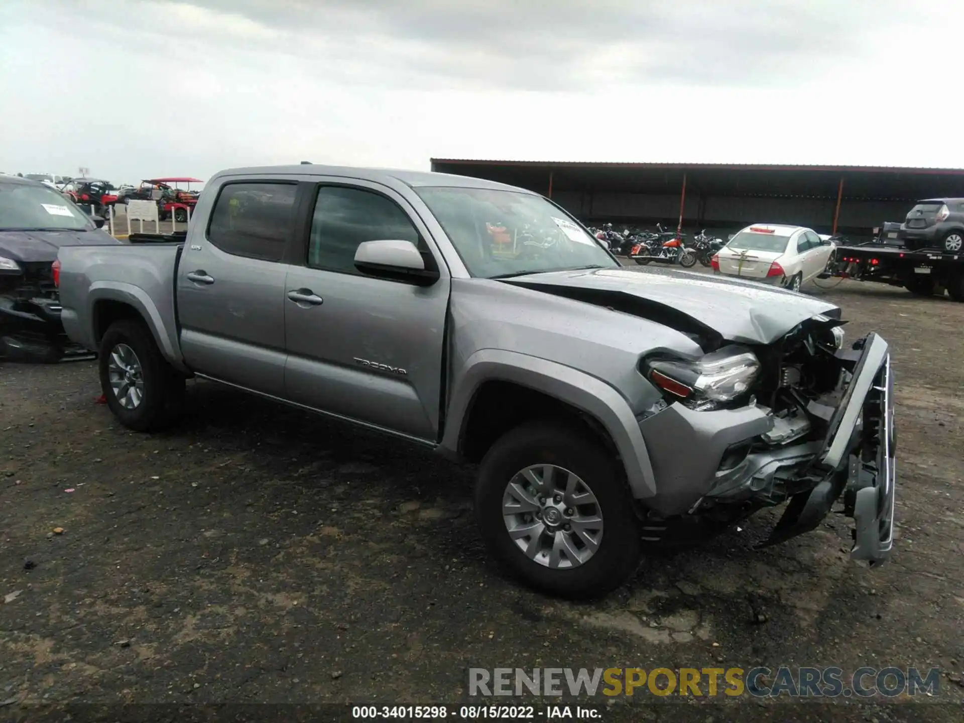 1 Photograph of a damaged car 3TMCZ5AN8KM263766 TOYOTA TACOMA 4WD 2019