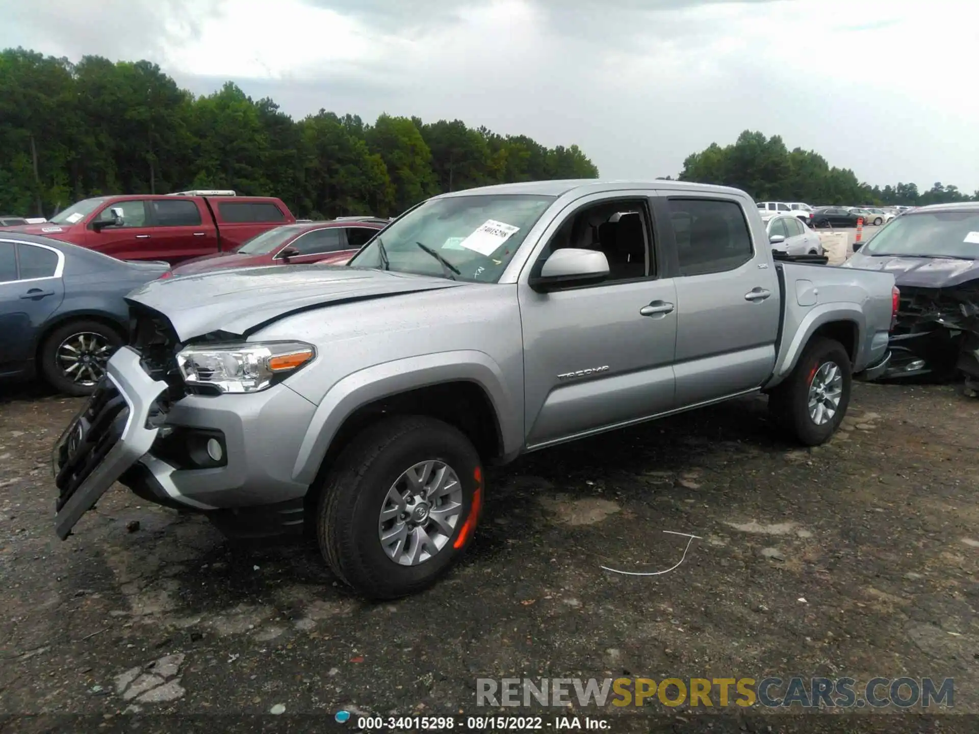 2 Photograph of a damaged car 3TMCZ5AN8KM263766 TOYOTA TACOMA 4WD 2019