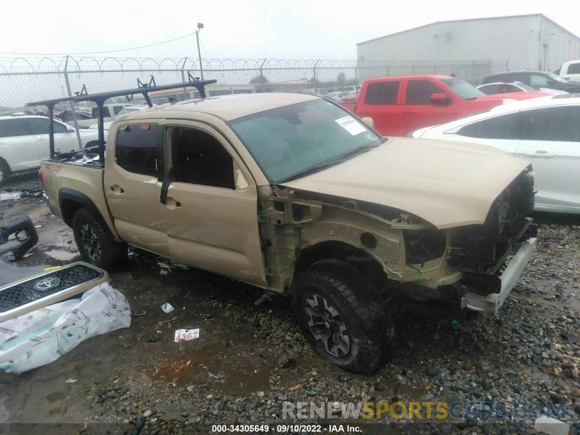 1 Photograph of a damaged car 3TMCZ5AN8KM269163 TOYOTA TACOMA 4WD 2019