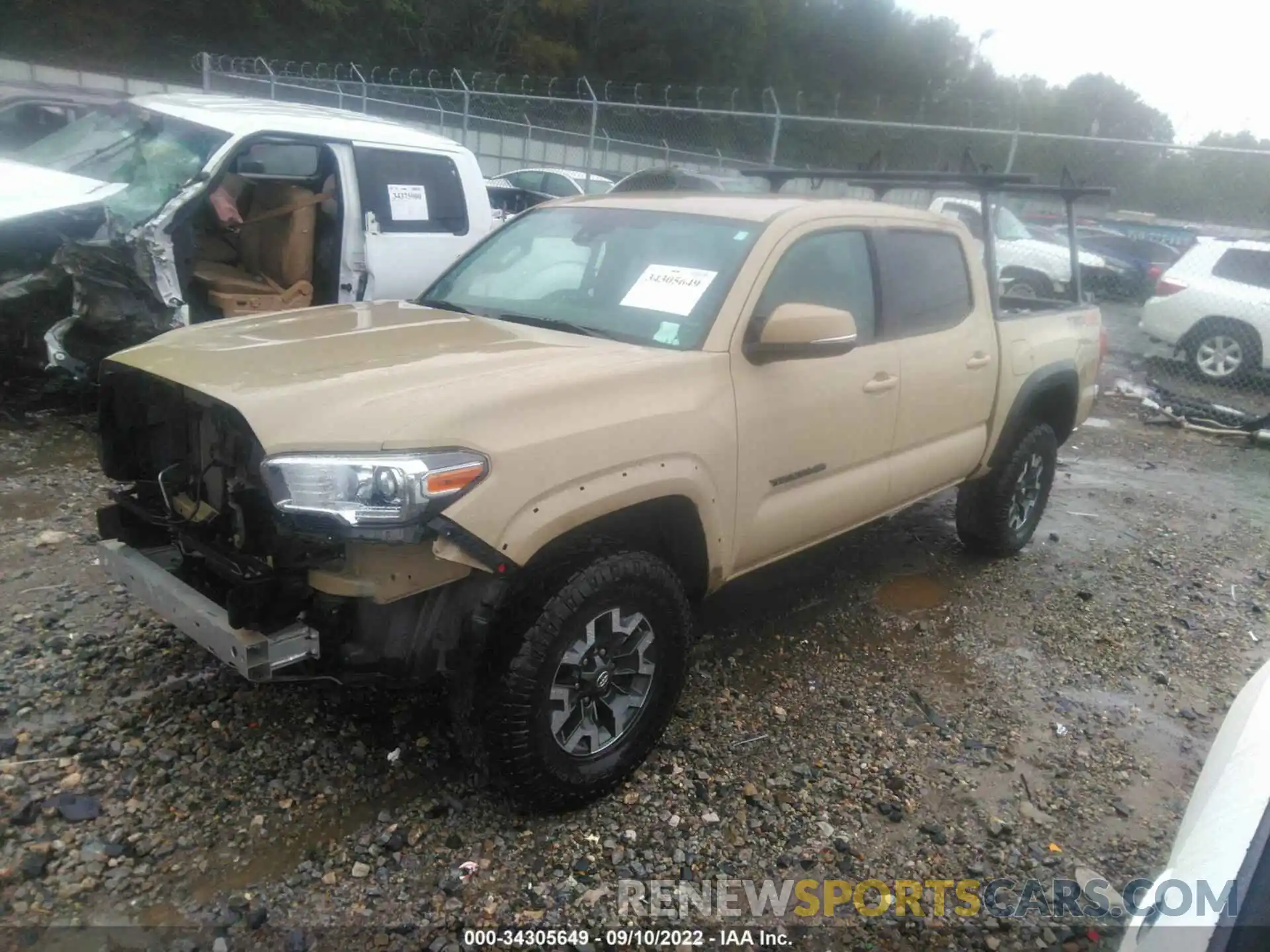 2 Photograph of a damaged car 3TMCZ5AN8KM269163 TOYOTA TACOMA 4WD 2019