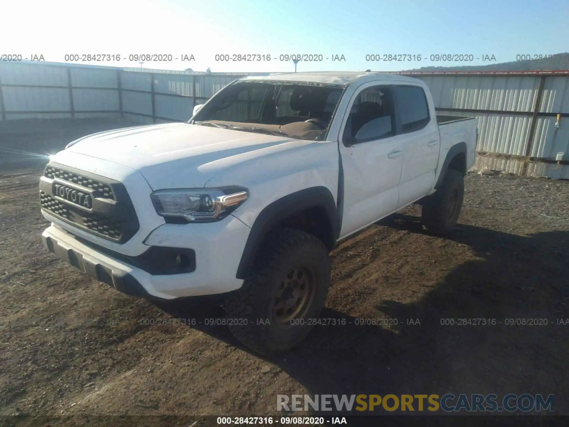 2 Photograph of a damaged car 3TMCZ5AN8KM269972 TOYOTA TACOMA 4WD 2019