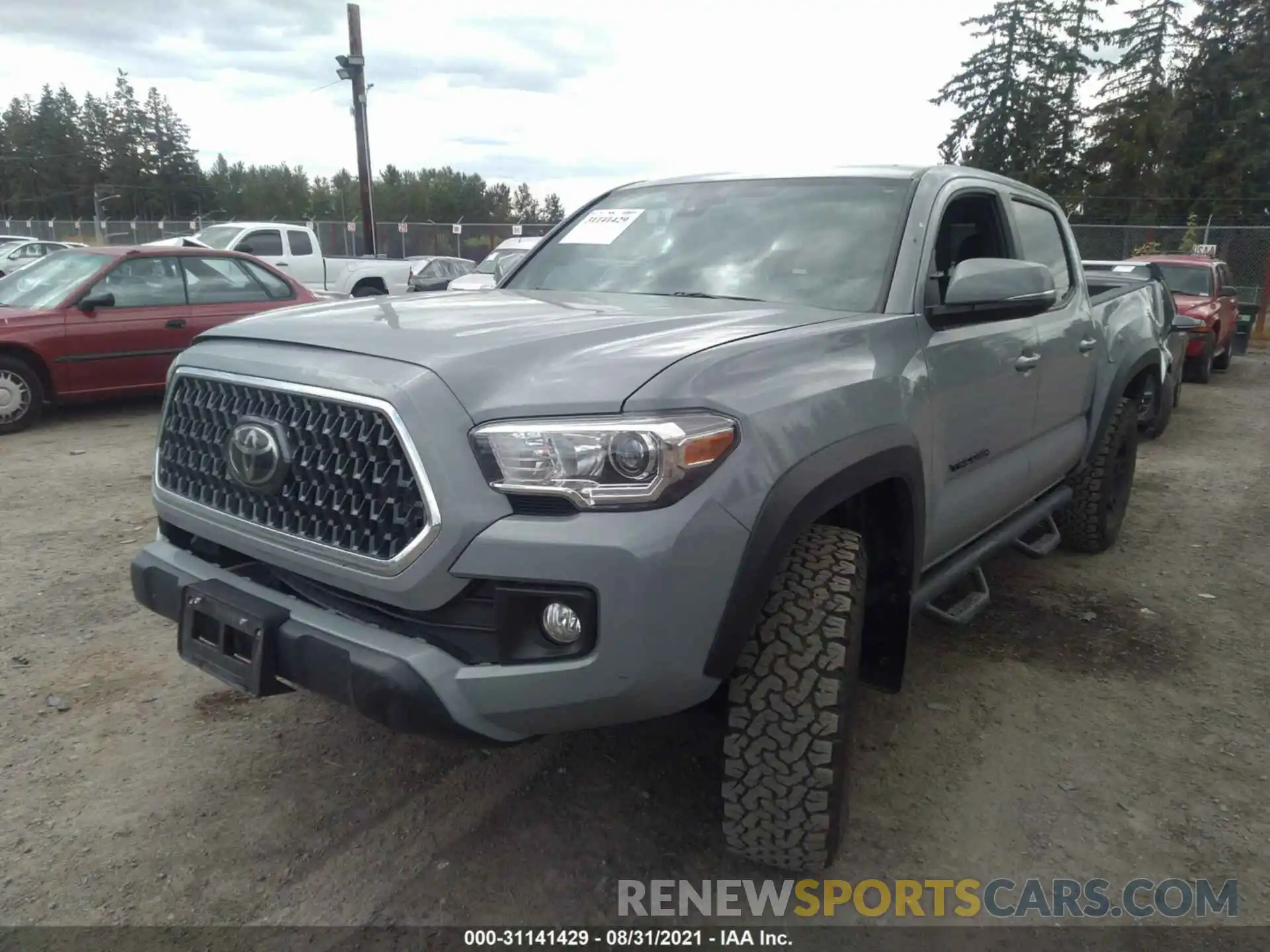 2 Photograph of a damaged car 3TMCZ5AN8KM273021 TOYOTA TACOMA 4WD 2019