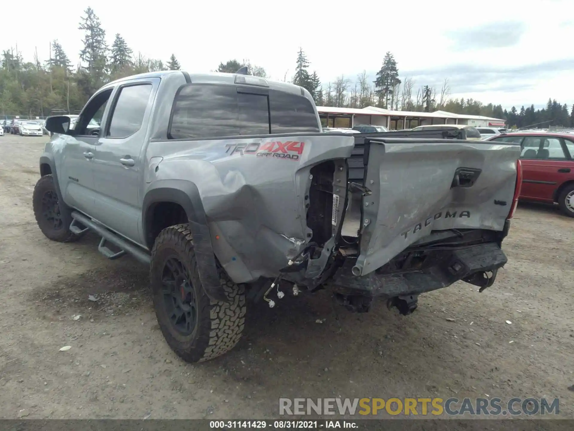 3 Photograph of a damaged car 3TMCZ5AN8KM273021 TOYOTA TACOMA 4WD 2019