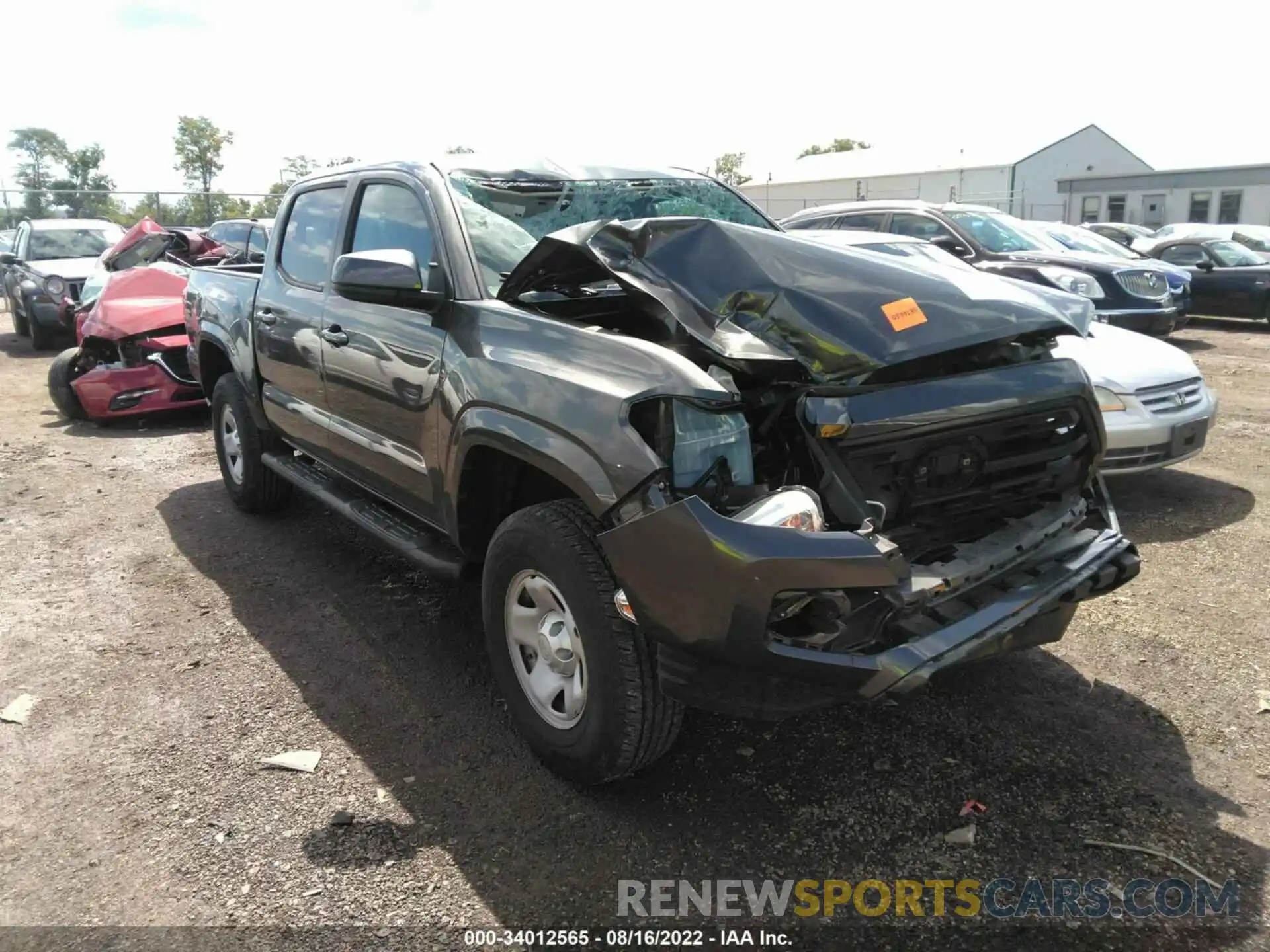 1 Photograph of a damaged car 3TMCZ5AN8KM281927 TOYOTA TACOMA 4WD 2019