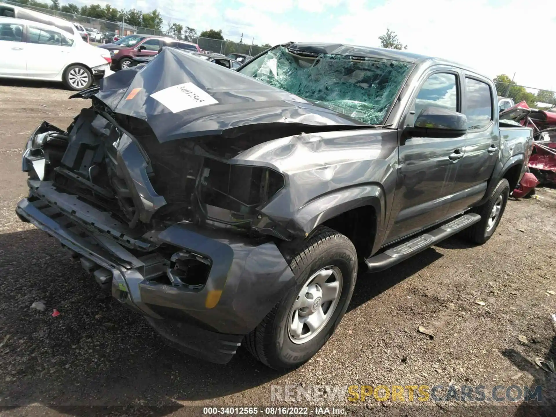 2 Photograph of a damaged car 3TMCZ5AN8KM281927 TOYOTA TACOMA 4WD 2019