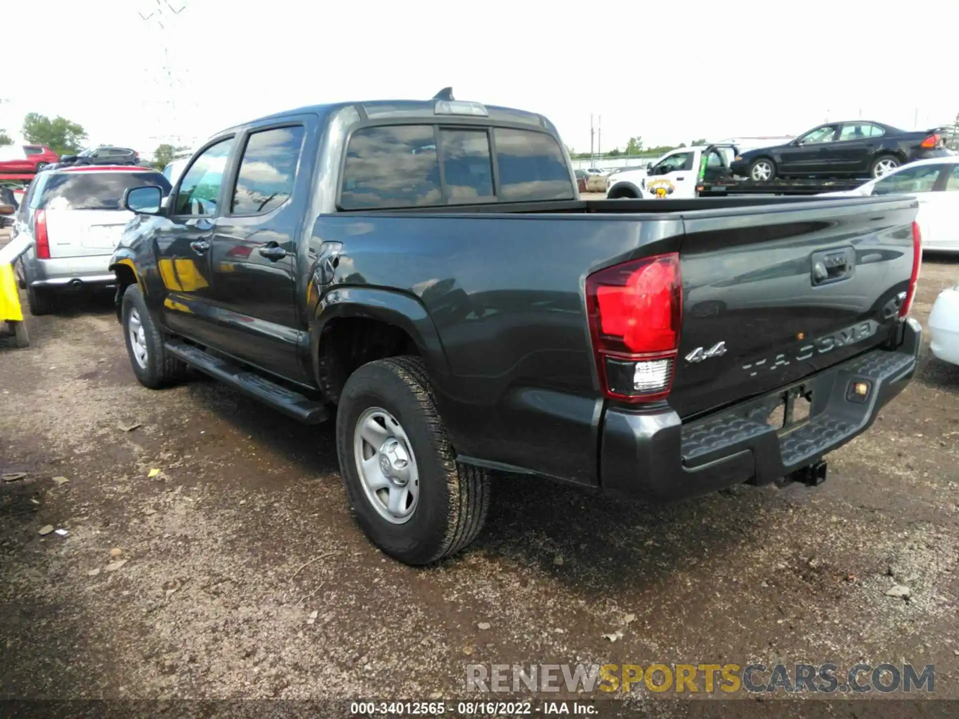 3 Photograph of a damaged car 3TMCZ5AN8KM281927 TOYOTA TACOMA 4WD 2019