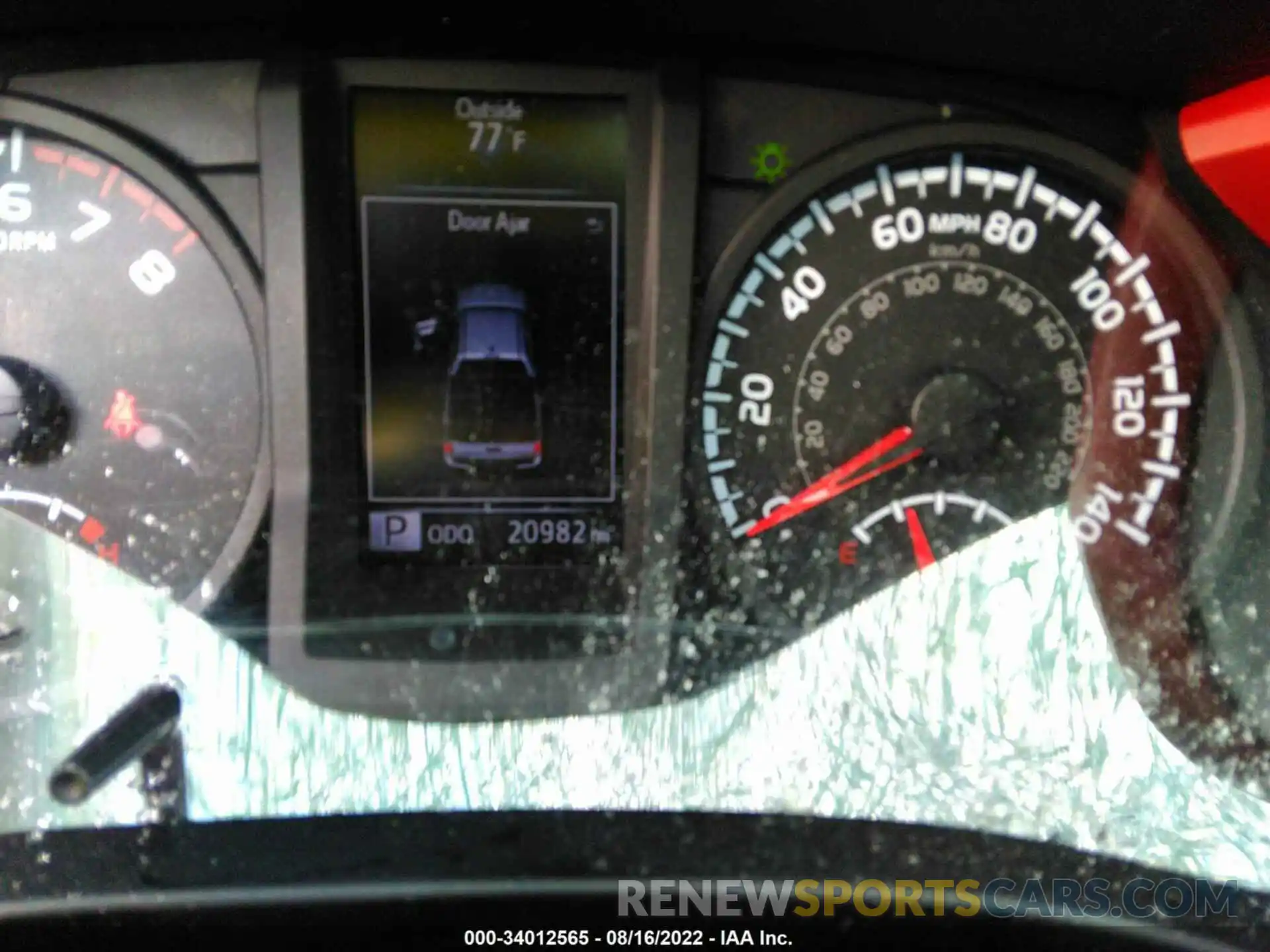 7 Photograph of a damaged car 3TMCZ5AN8KM281927 TOYOTA TACOMA 4WD 2019