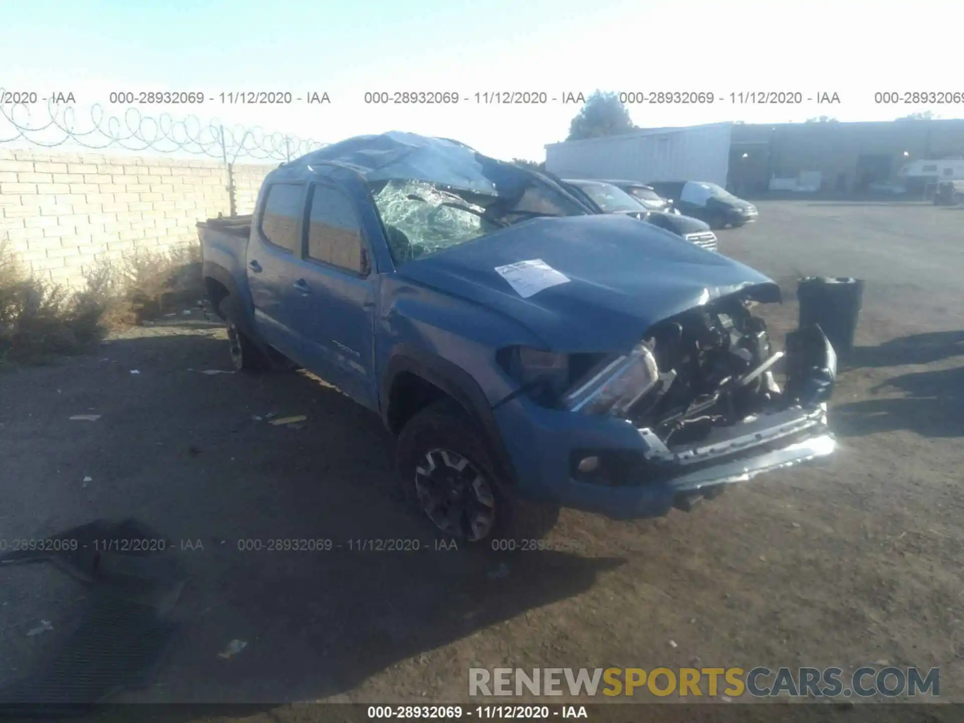 1 Photograph of a damaged car 3TMCZ5AN9KM193453 TOYOTA TACOMA 4WD 2019