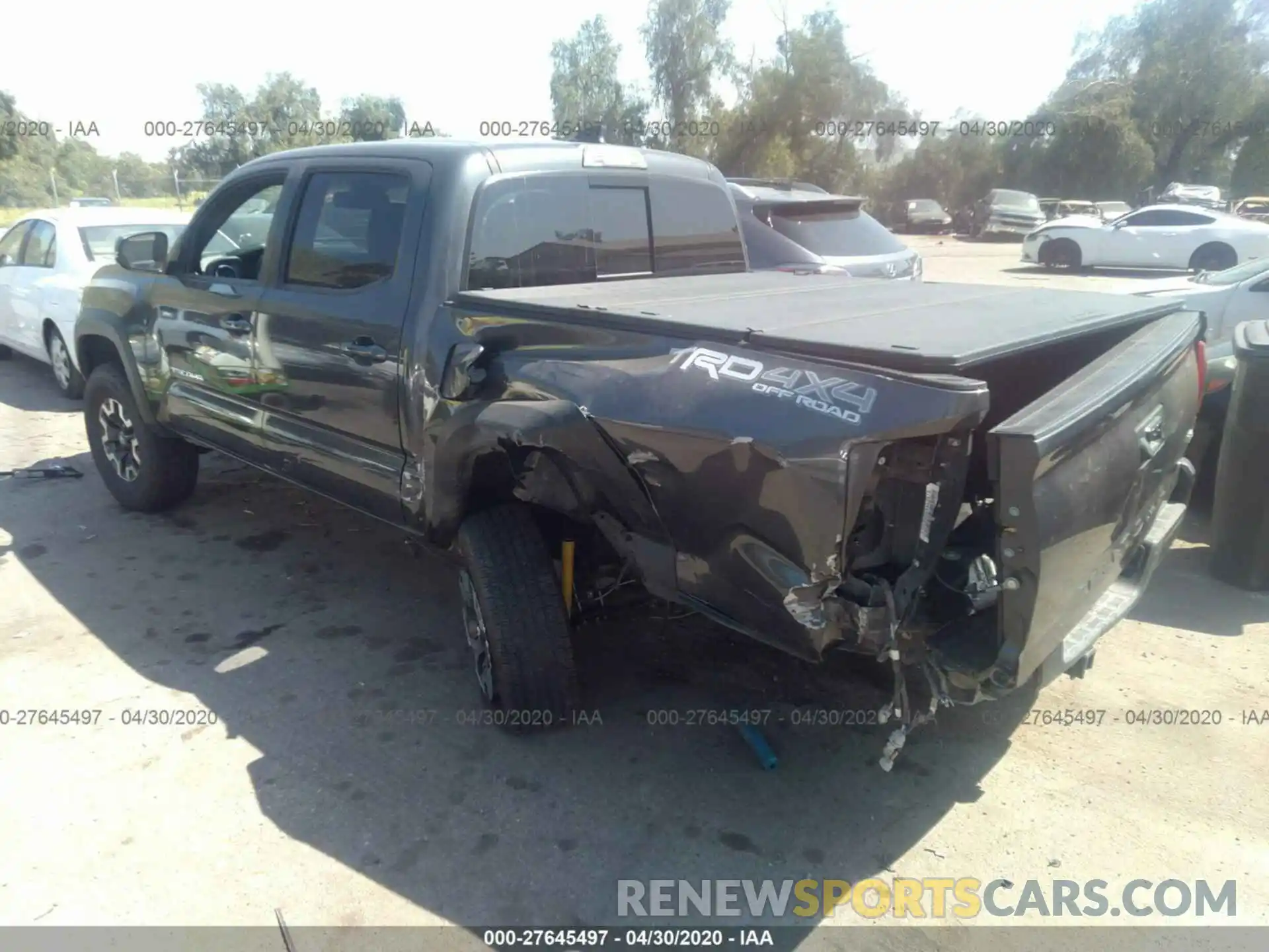 3 Photograph of a damaged car 3TMCZ5AN9KM195204 TOYOTA TACOMA 4WD 2019