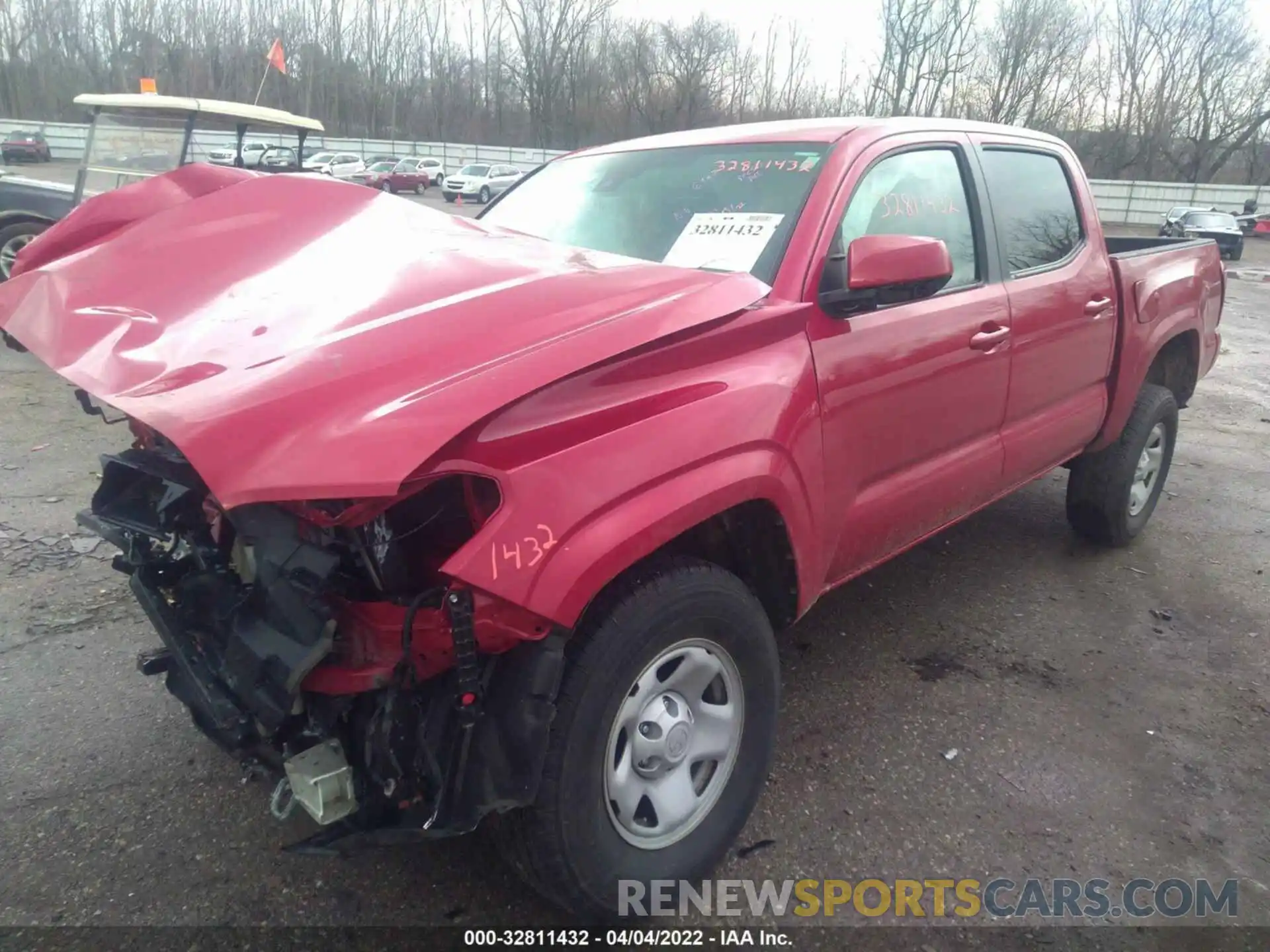 2 Photograph of a damaged car 3TMCZ5AN9KM196997 TOYOTA TACOMA 4WD 2019