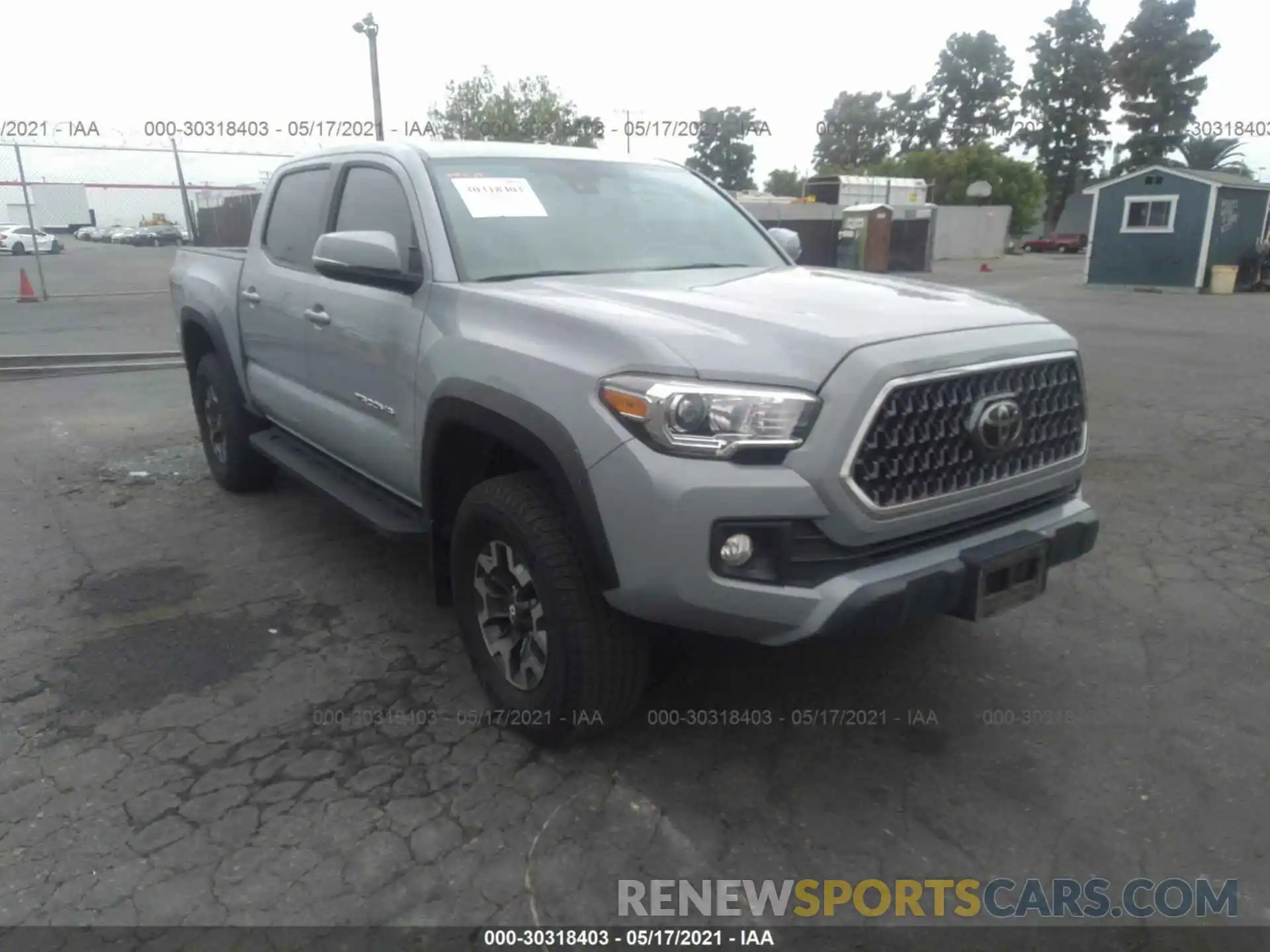 1 Photograph of a damaged car 3TMCZ5AN9KM204743 TOYOTA TACOMA 4WD 2019