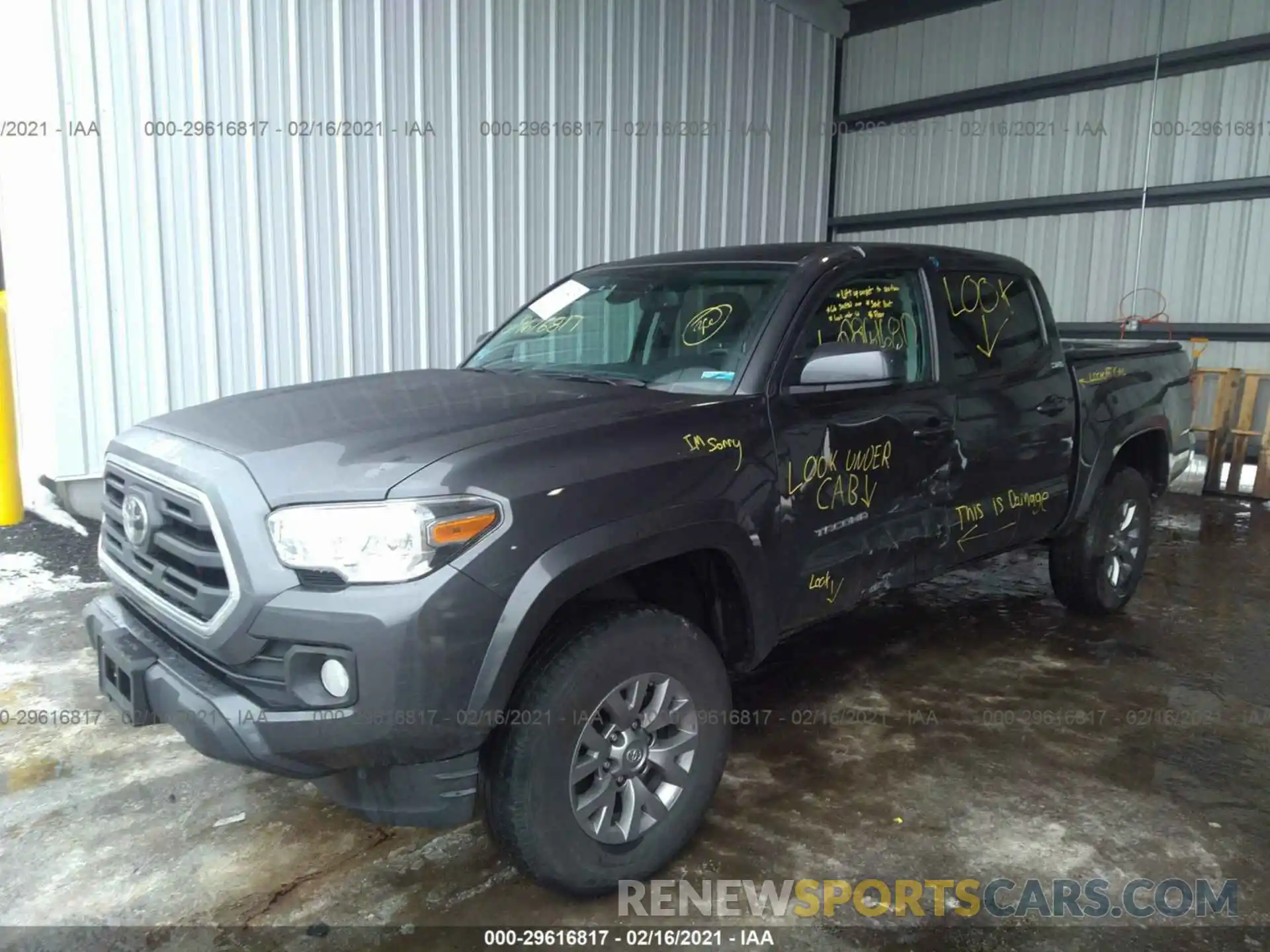 2 Photograph of a damaged car 3TMCZ5AN9KM204855 TOYOTA TACOMA 4WD 2019