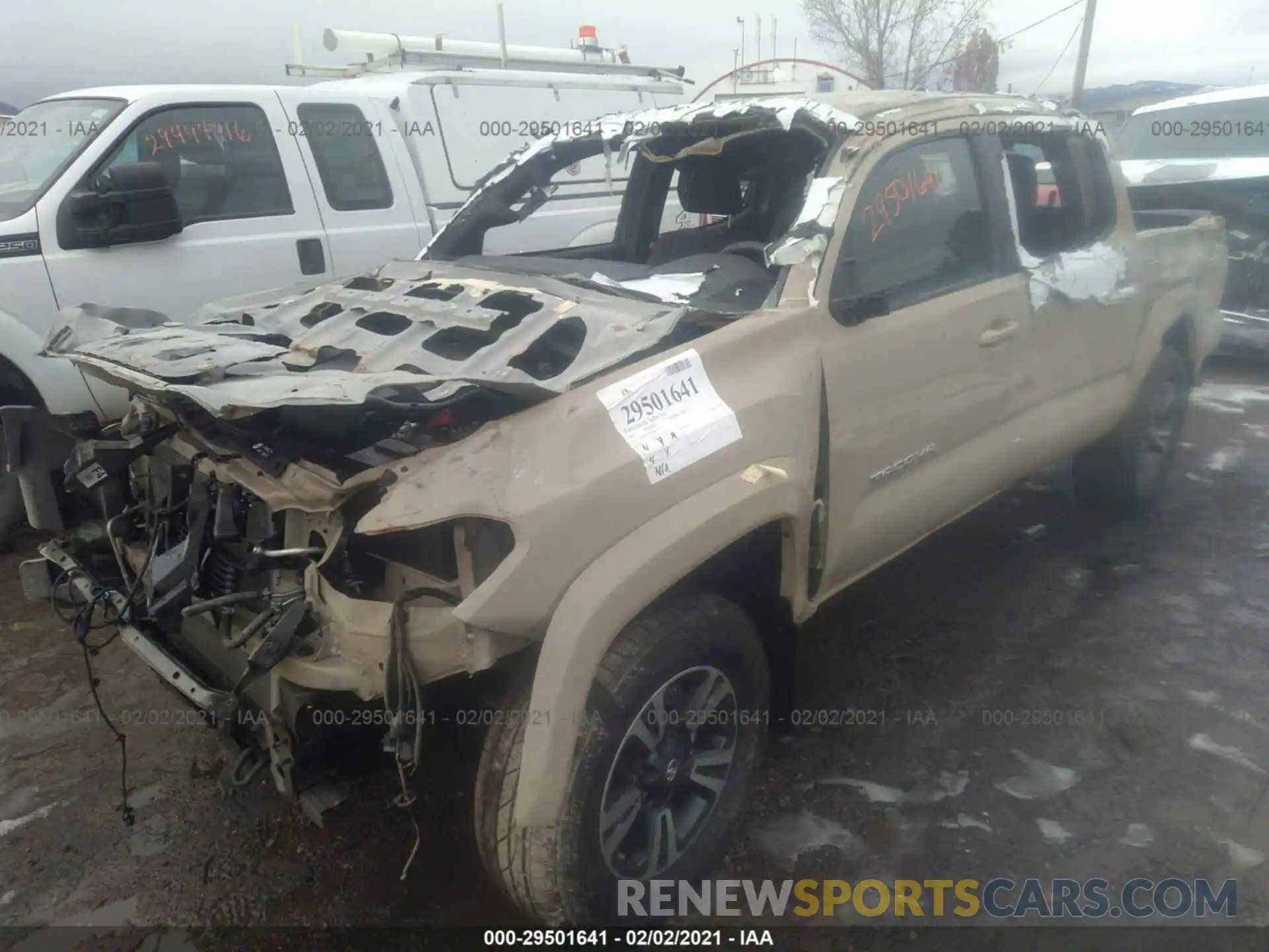 2 Photograph of a damaged car 3TMCZ5AN9KM227973 TOYOTA TACOMA 4WD 2019