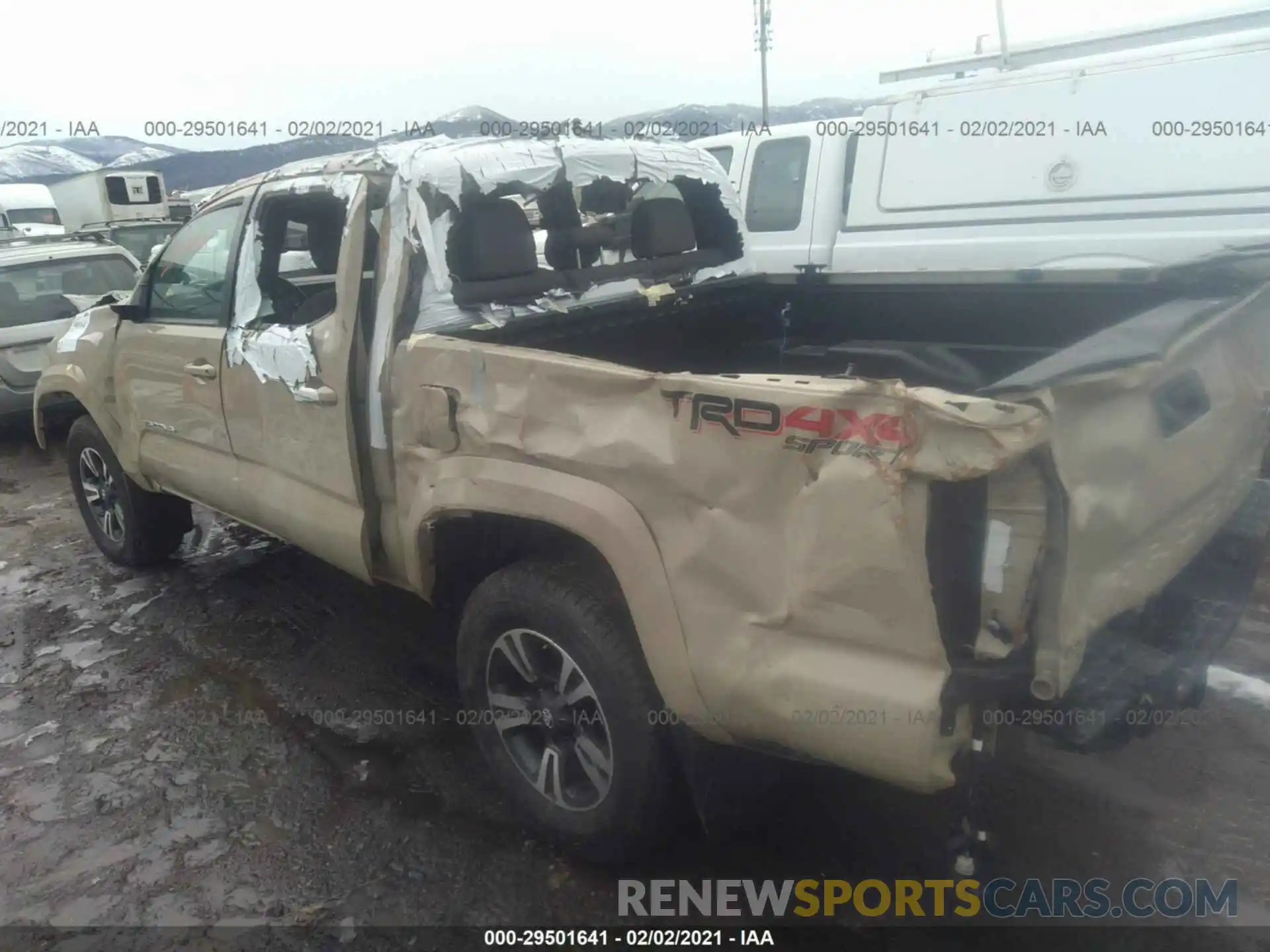 3 Photograph of a damaged car 3TMCZ5AN9KM227973 TOYOTA TACOMA 4WD 2019