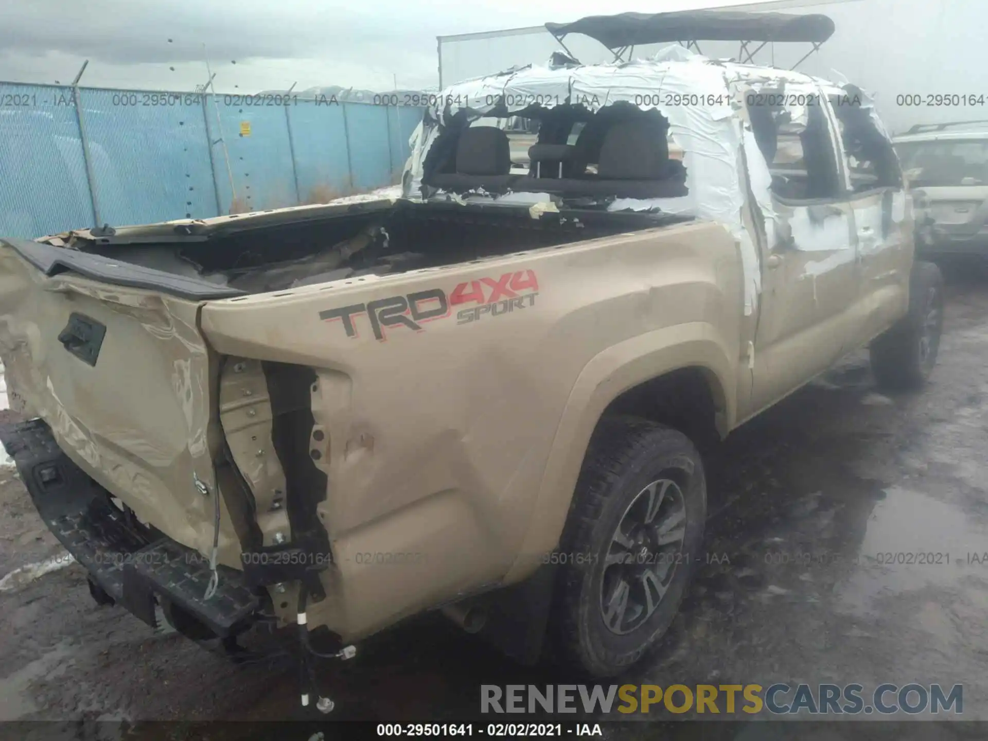 4 Photograph of a damaged car 3TMCZ5AN9KM227973 TOYOTA TACOMA 4WD 2019