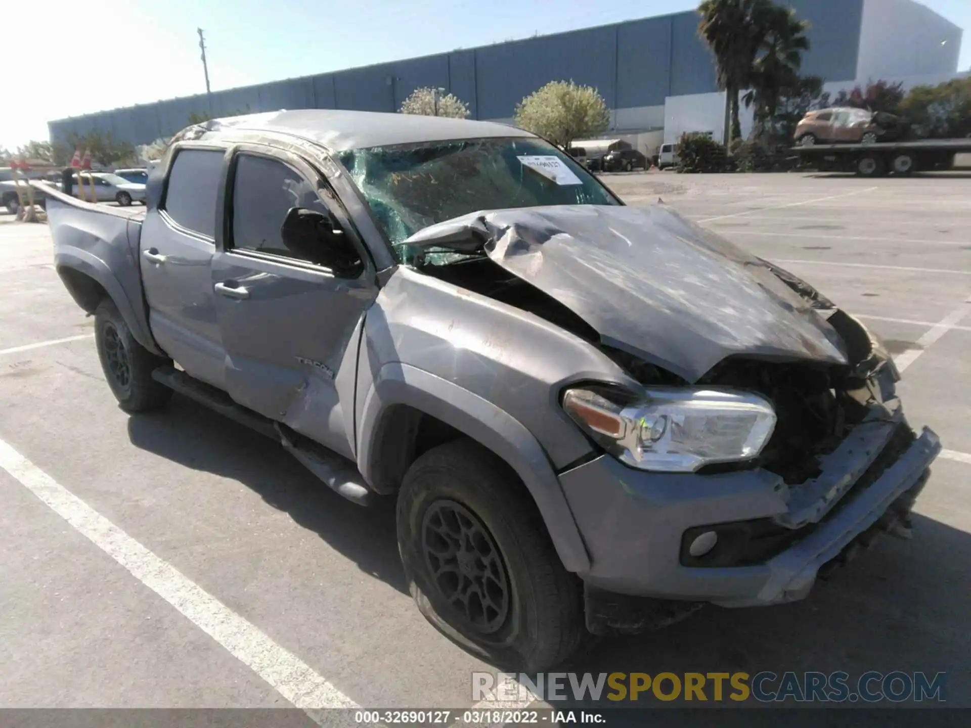 1 Photograph of a damaged car 3TMCZ5AN9KM235636 TOYOTA TACOMA 4WD 2019