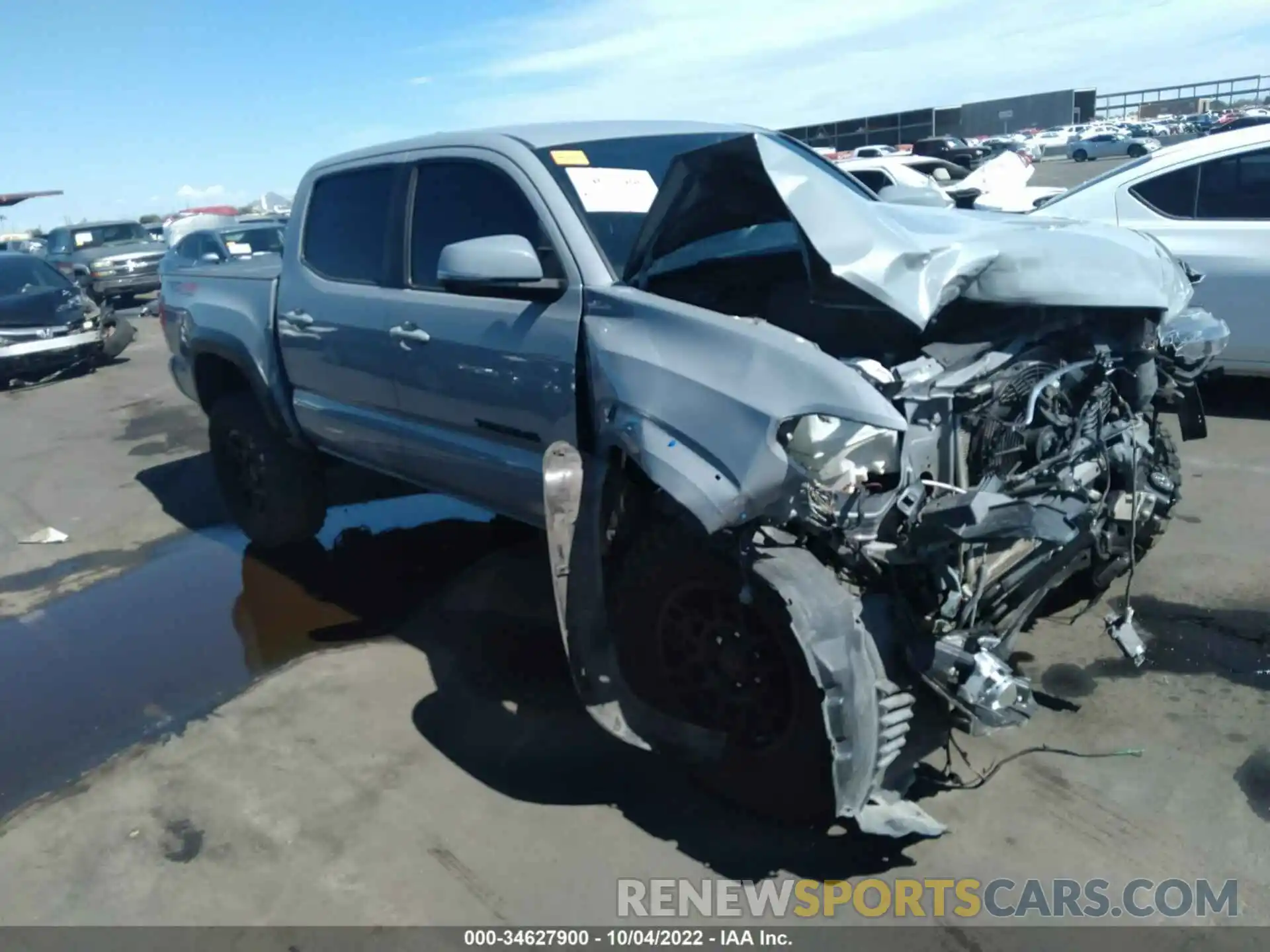 1 Photograph of a damaged car 3TMCZ5AN9KM237001 TOYOTA TACOMA 4WD 2019