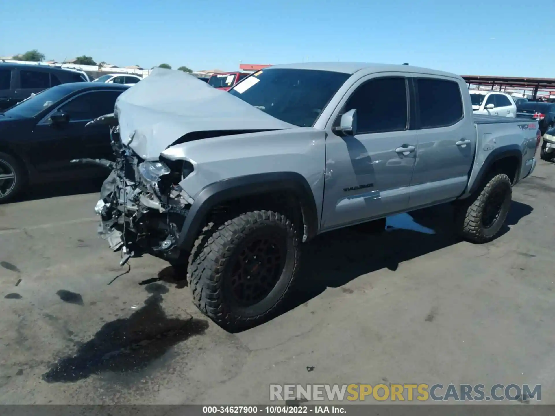 2 Photograph of a damaged car 3TMCZ5AN9KM237001 TOYOTA TACOMA 4WD 2019