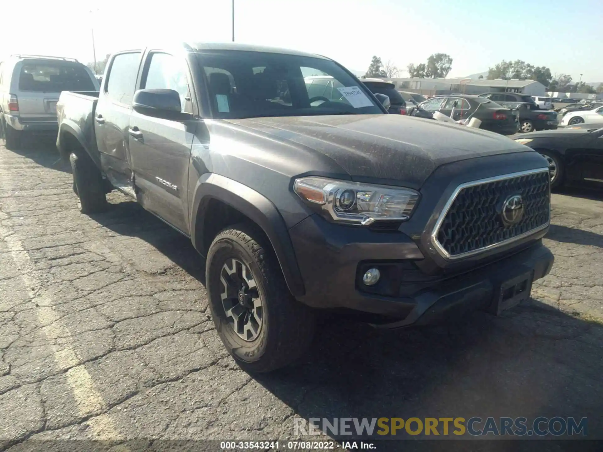 1 Photograph of a damaged car 3TMCZ5AN9KM246961 TOYOTA TACOMA 4WD 2019