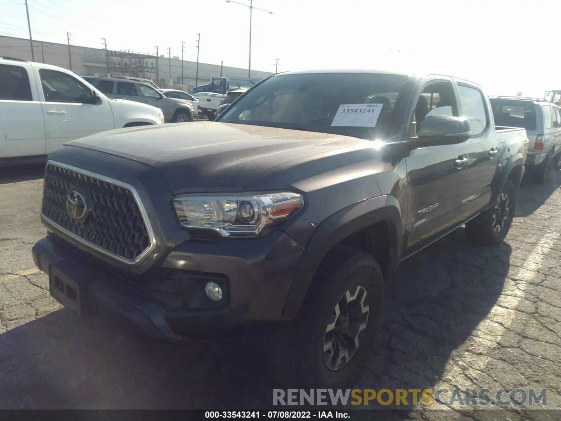 2 Photograph of a damaged car 3TMCZ5AN9KM246961 TOYOTA TACOMA 4WD 2019