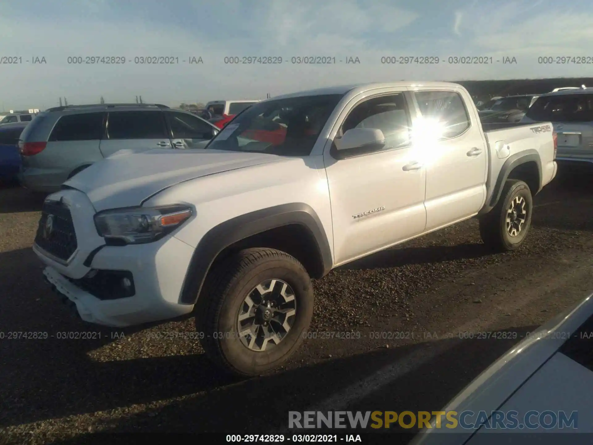 2 Photograph of a damaged car 3TMCZ5AN9KM247771 TOYOTA TACOMA 4WD 2019