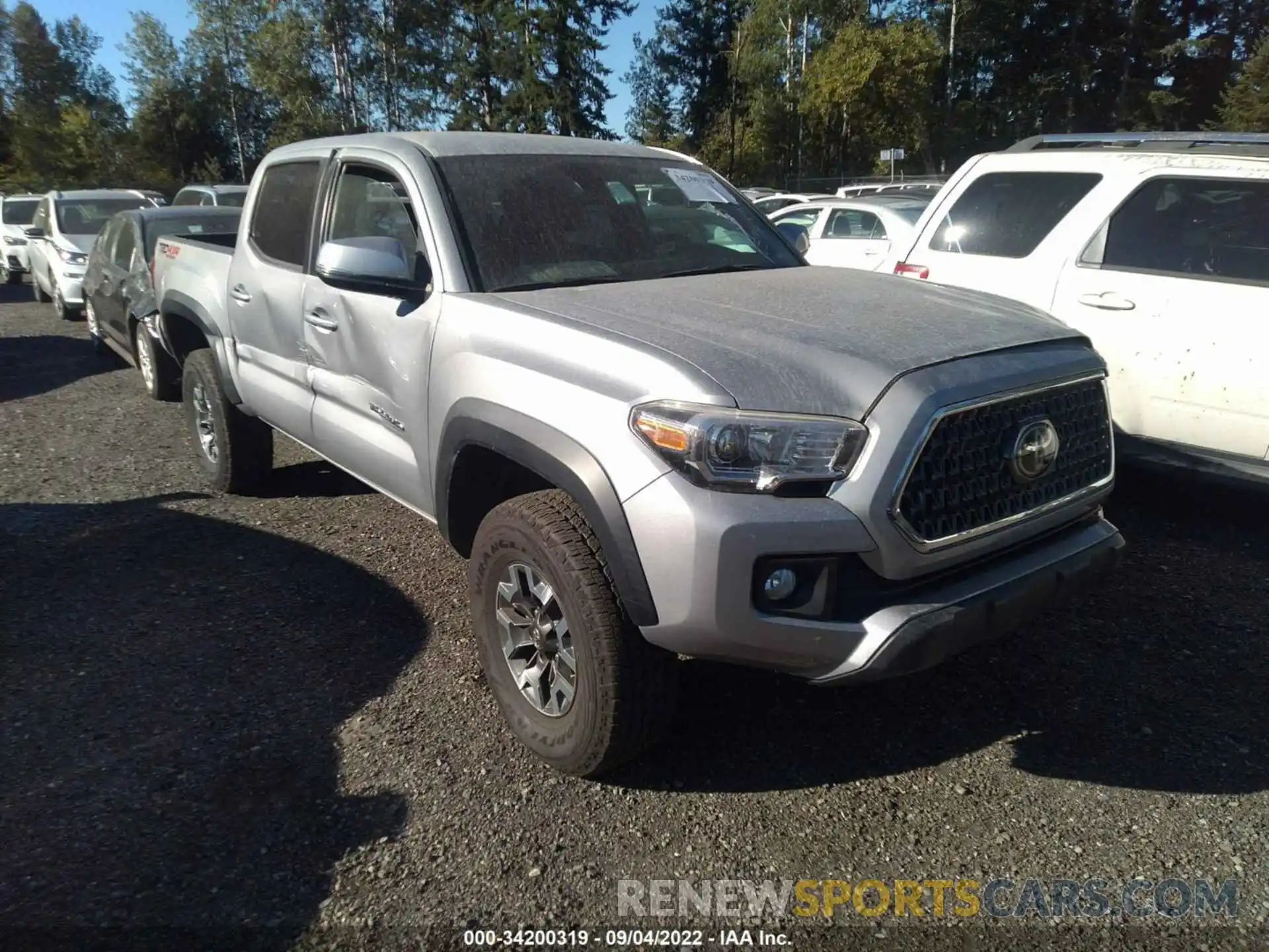 1 Photograph of a damaged car 3TMCZ5AN9KM252596 TOYOTA TACOMA 4WD 2019