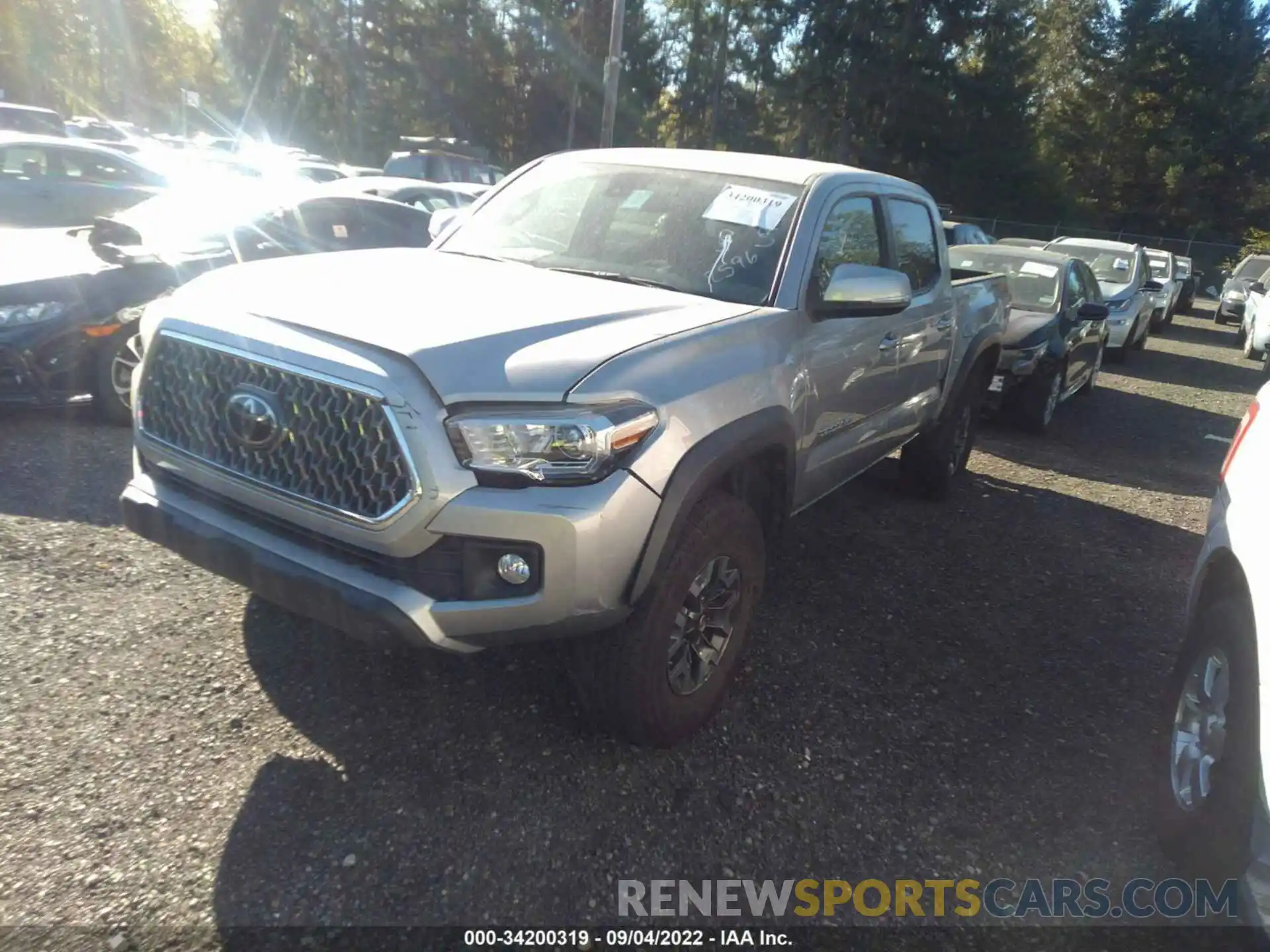 2 Photograph of a damaged car 3TMCZ5AN9KM252596 TOYOTA TACOMA 4WD 2019