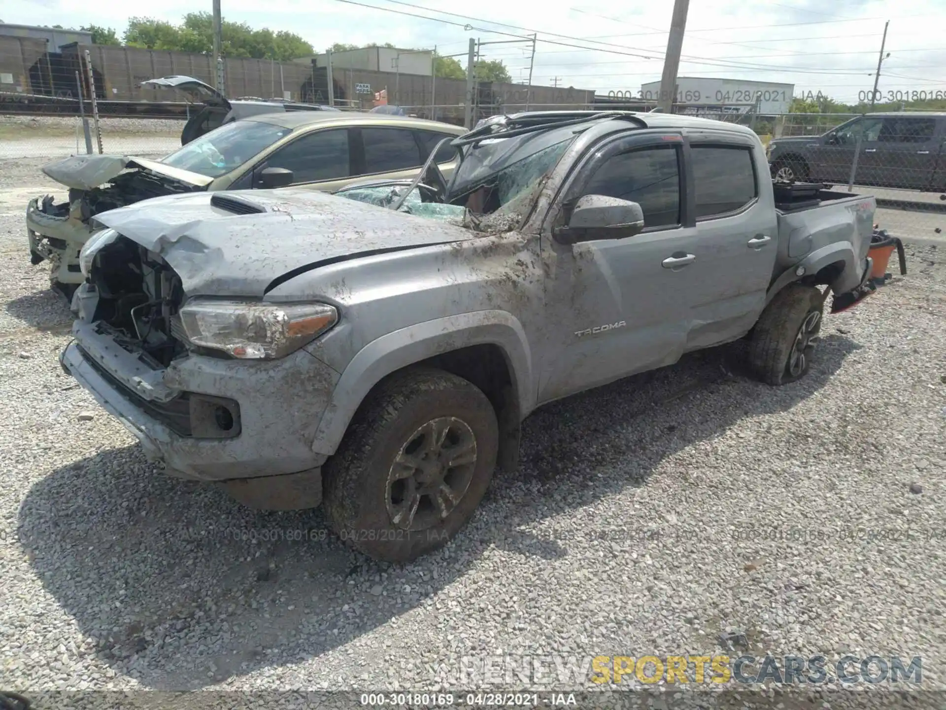 2 Photograph of a damaged car 3TMCZ5AN9KM253666 TOYOTA TACOMA 4WD 2019