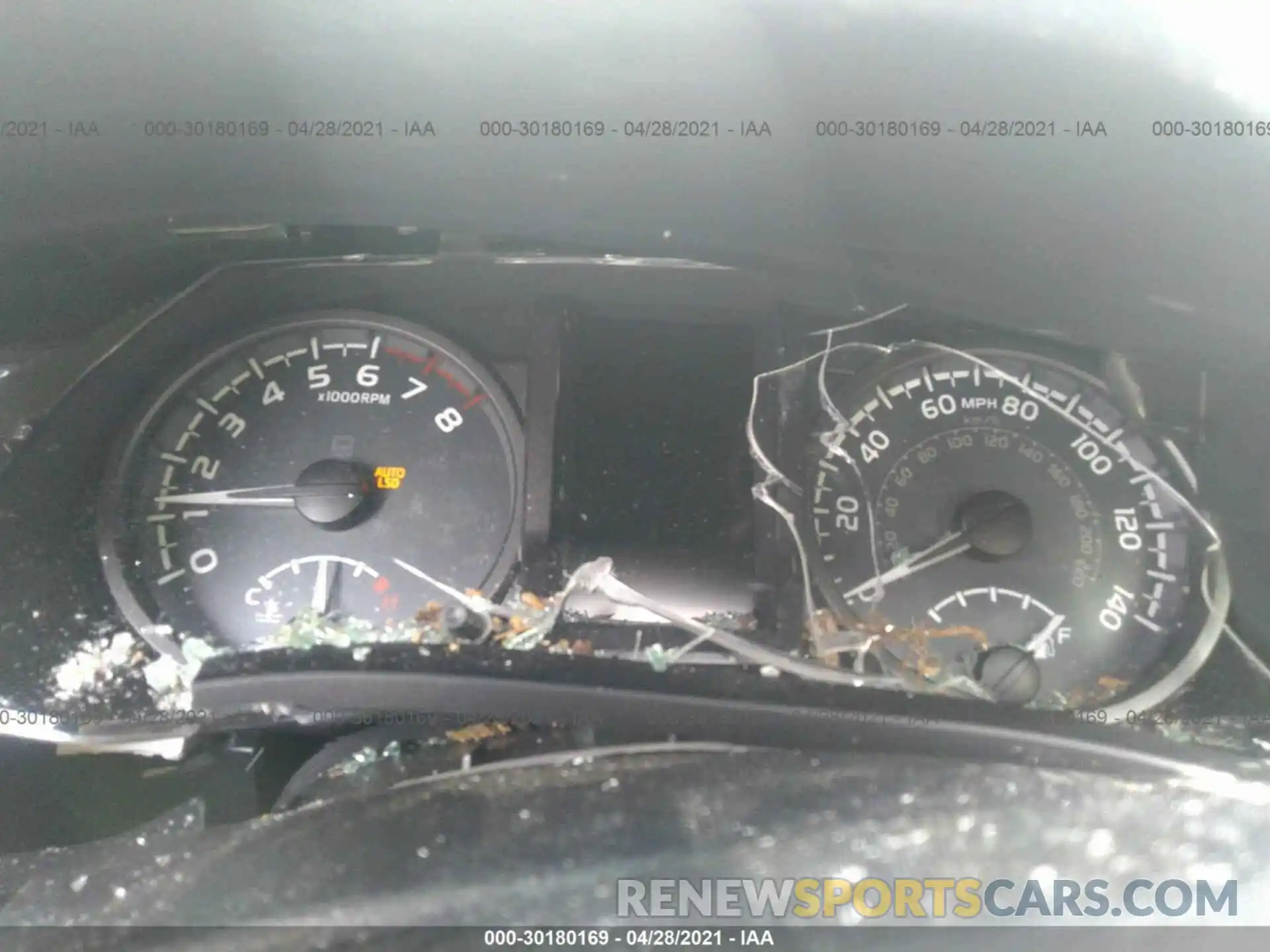 7 Photograph of a damaged car 3TMCZ5AN9KM253666 TOYOTA TACOMA 4WD 2019