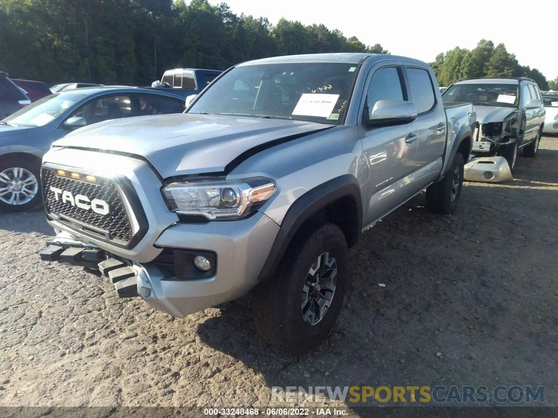 2 Photograph of a damaged car 3TMCZ5AN9KM257619 TOYOTA TACOMA 4WD 2019