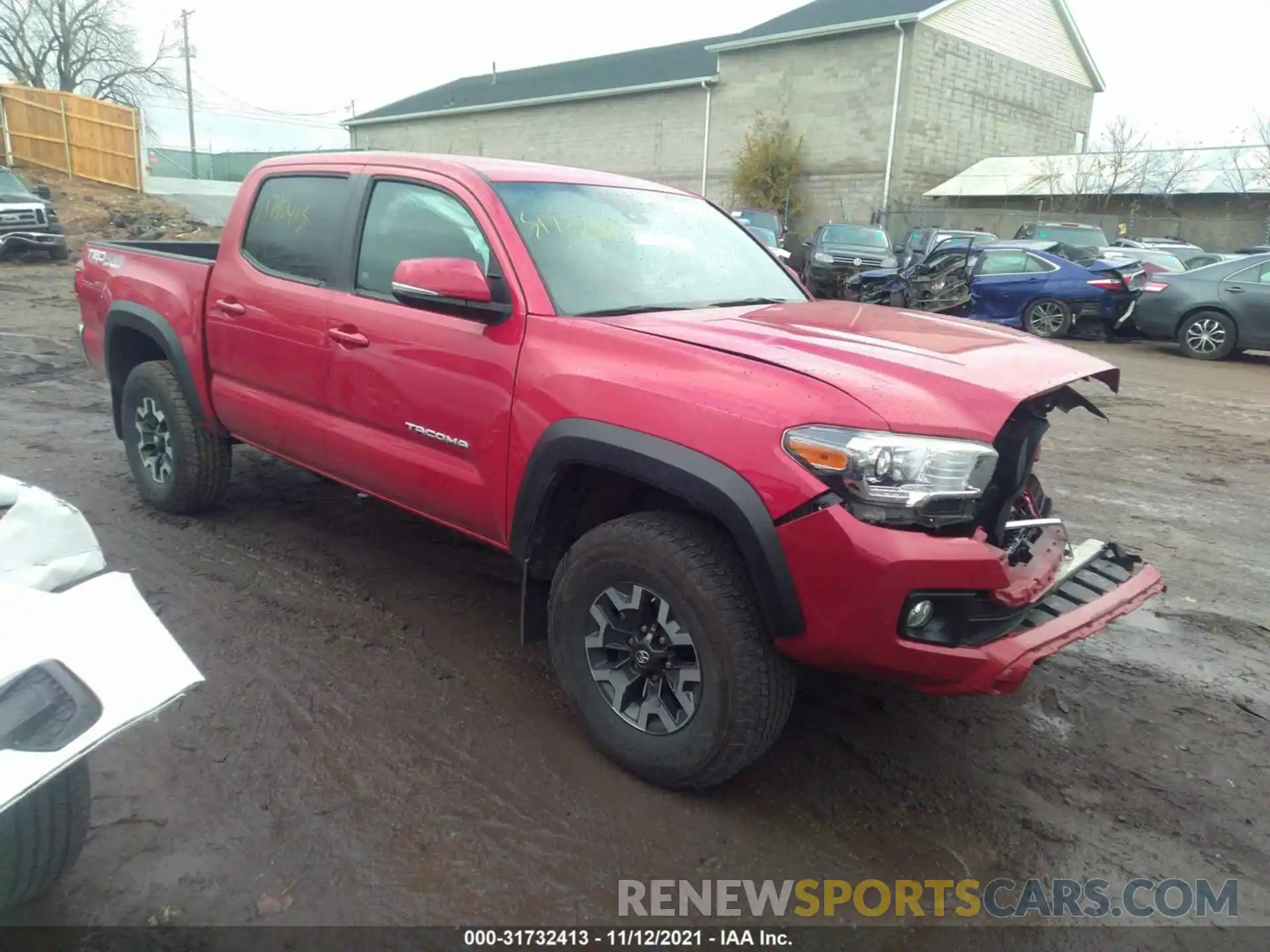 1 Photograph of a damaged car 3TMCZ5AN9KM260696 TOYOTA TACOMA 4WD 2019