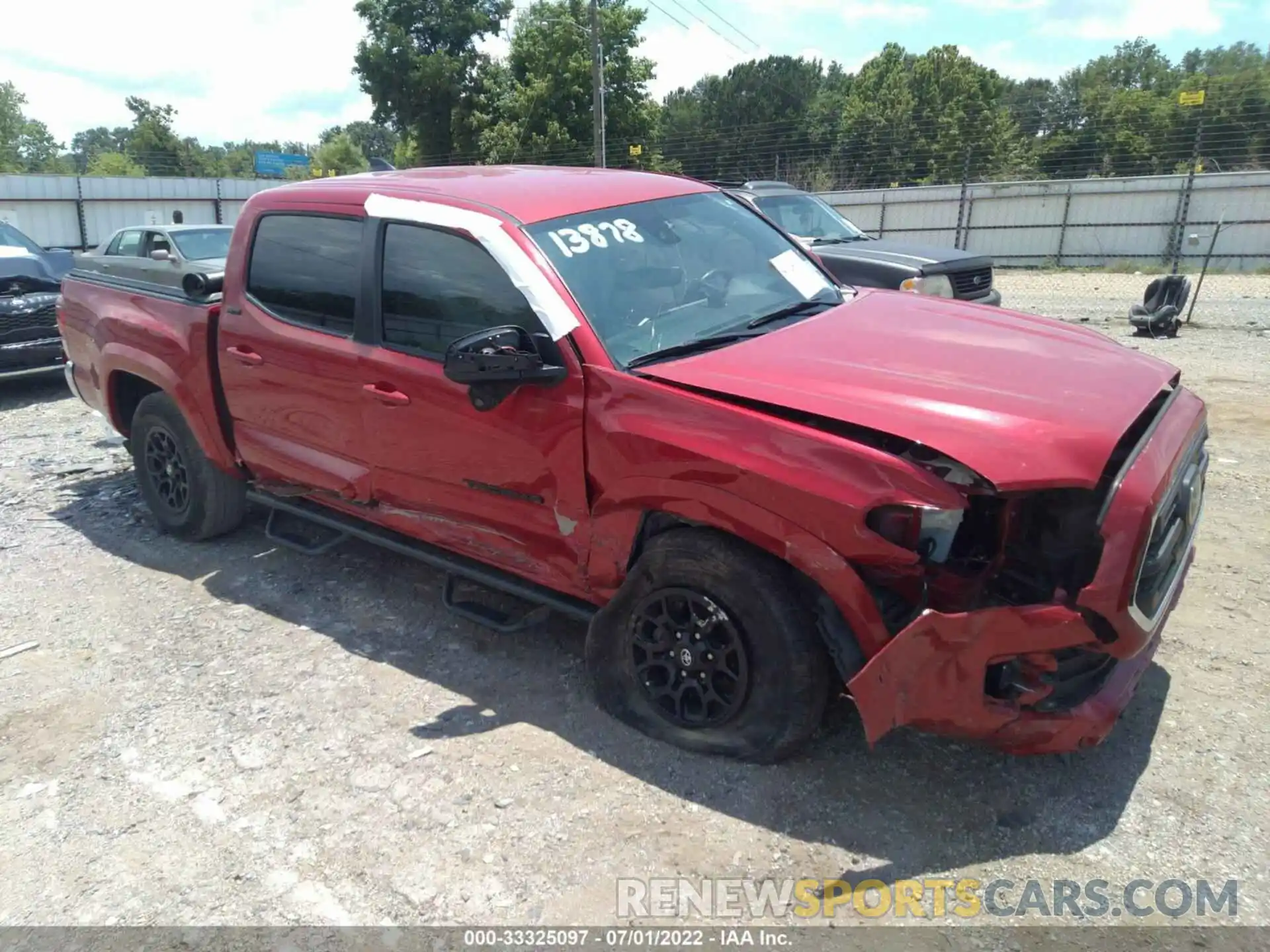 1 Photograph of a damaged car 3TMCZ5AN9KM261881 TOYOTA TACOMA 4WD 2019