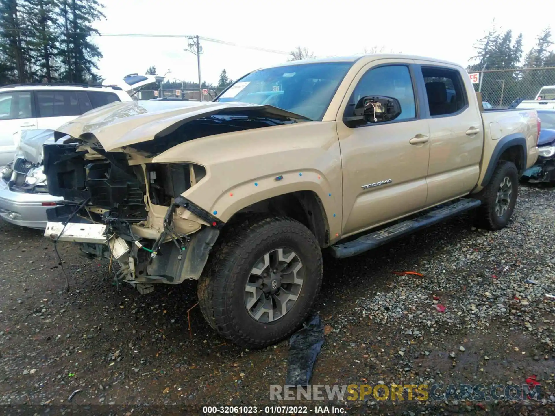 2 Photograph of a damaged car 3TMCZ5AN9KM262075 TOYOTA TACOMA 4WD 2019