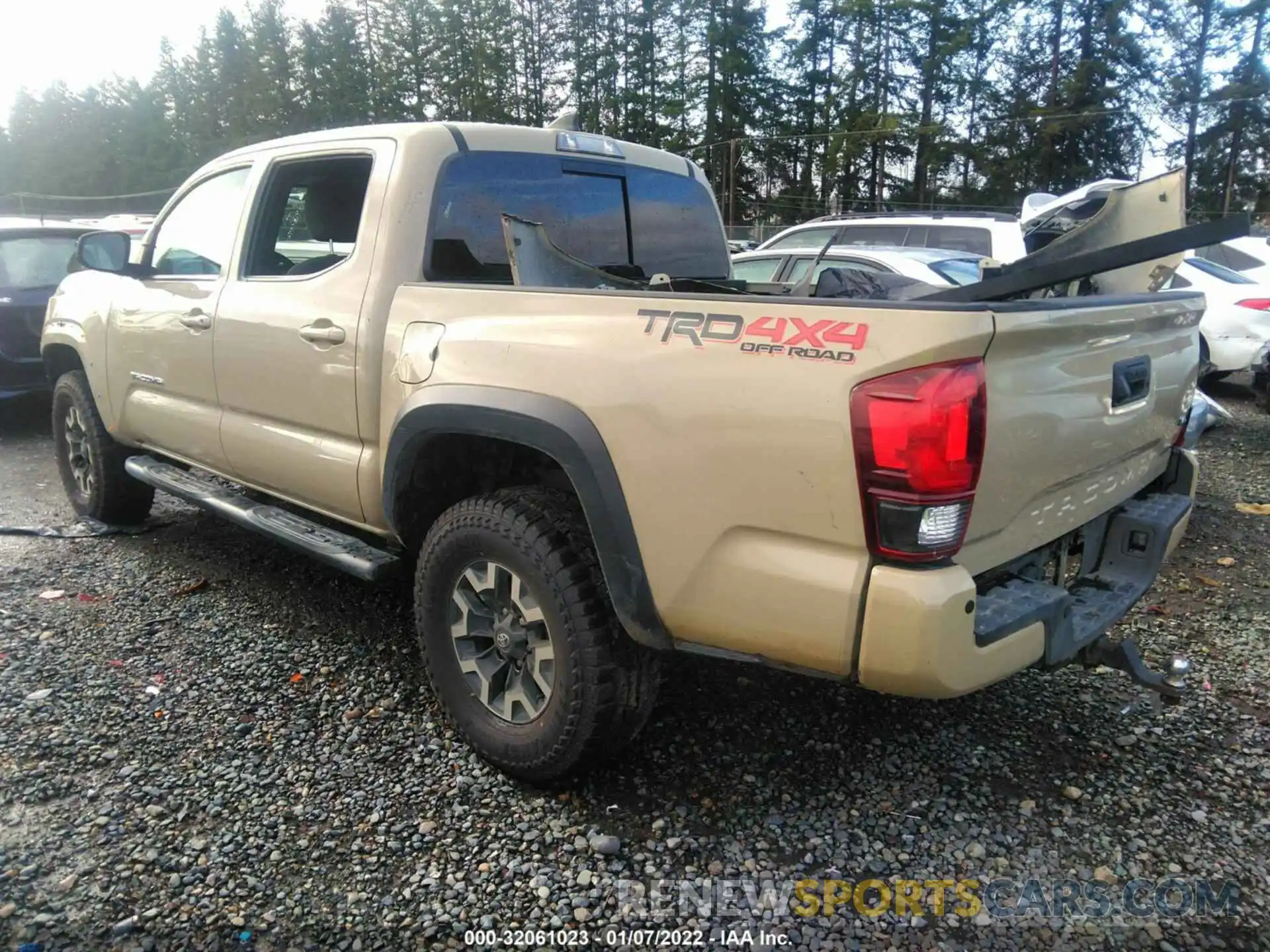 3 Photograph of a damaged car 3TMCZ5AN9KM262075 TOYOTA TACOMA 4WD 2019