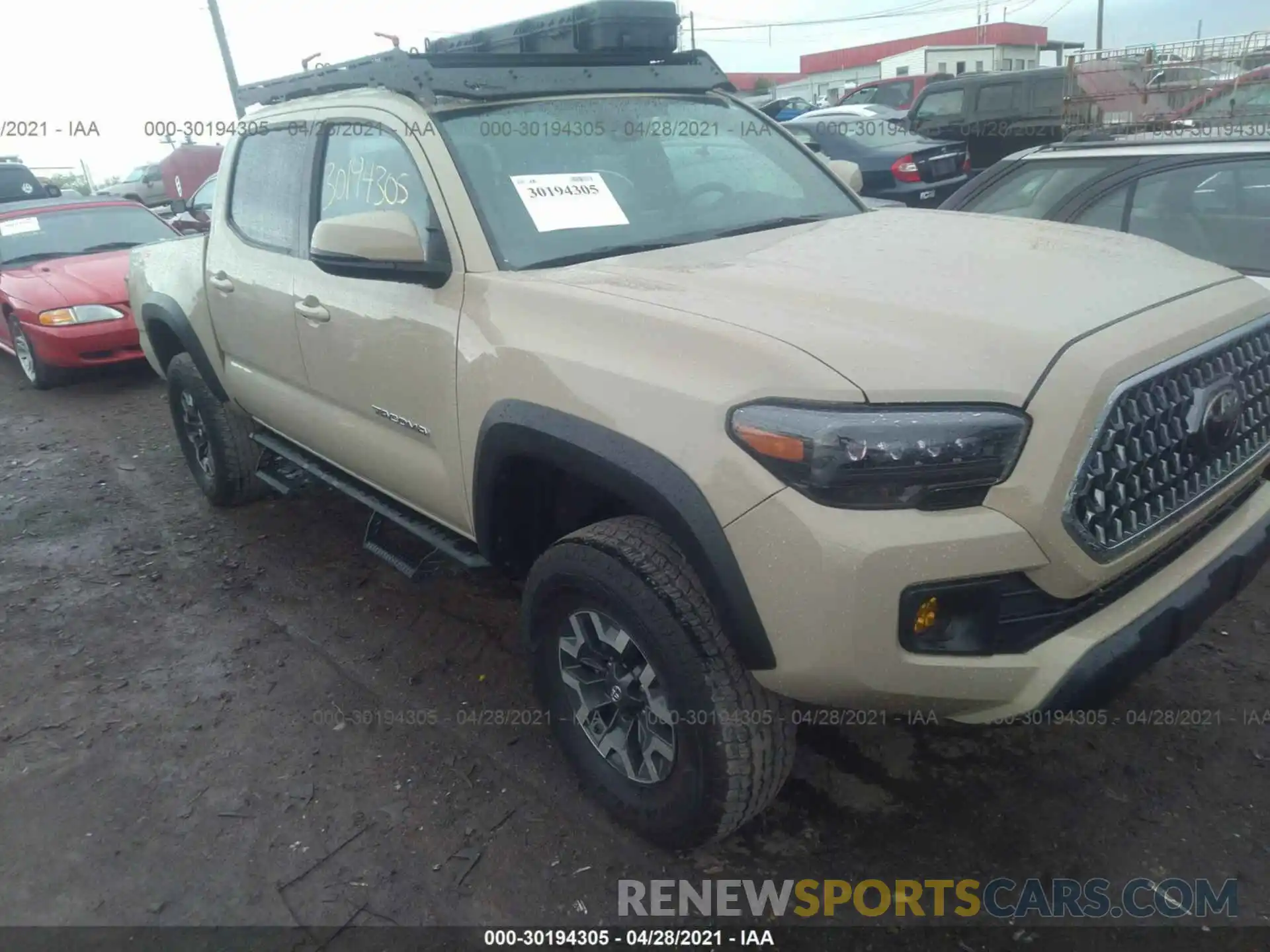 1 Photograph of a damaged car 3TMCZ5AN9KM262710 TOYOTA TACOMA 4WD 2019