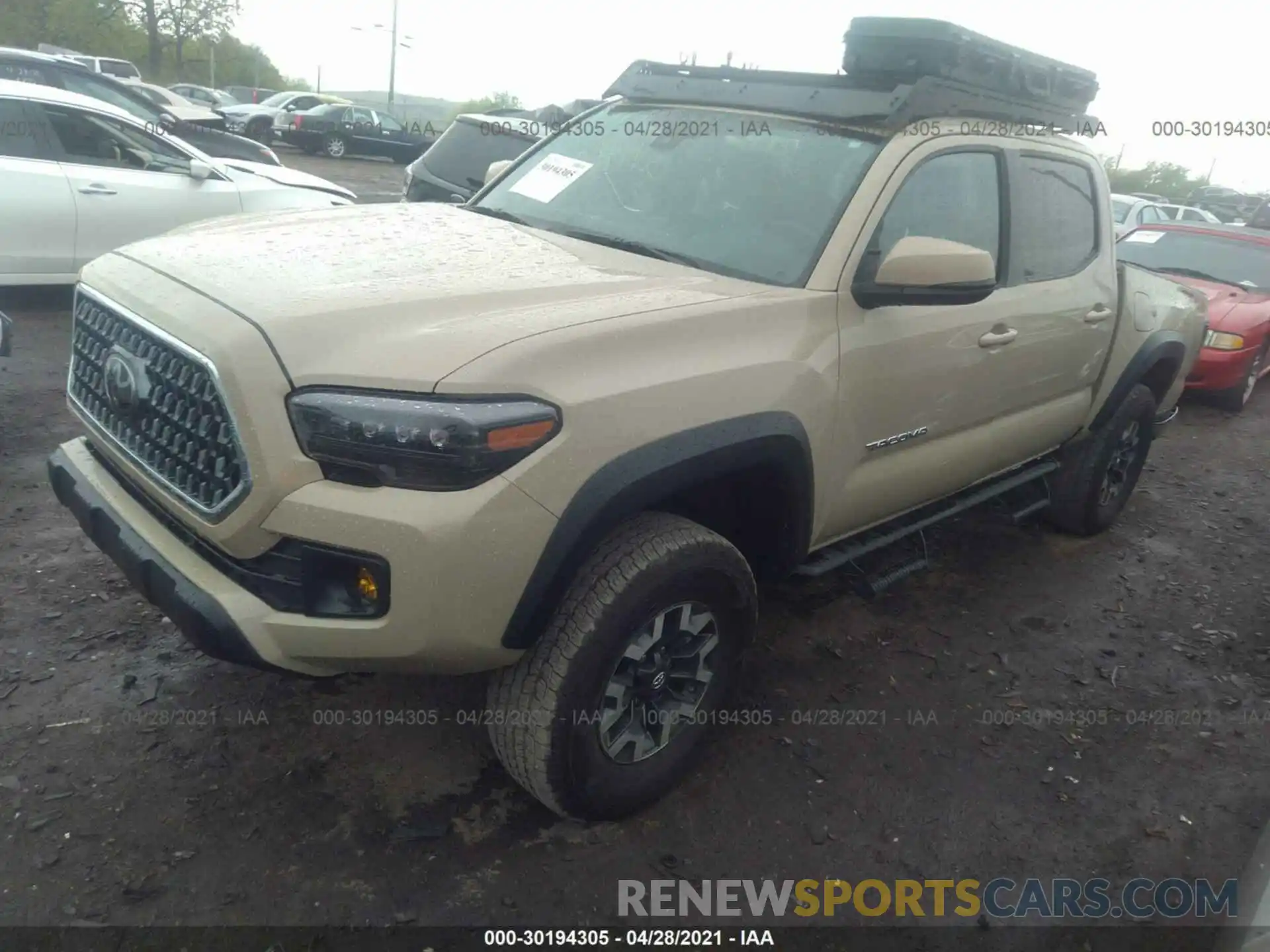 2 Photograph of a damaged car 3TMCZ5AN9KM262710 TOYOTA TACOMA 4WD 2019