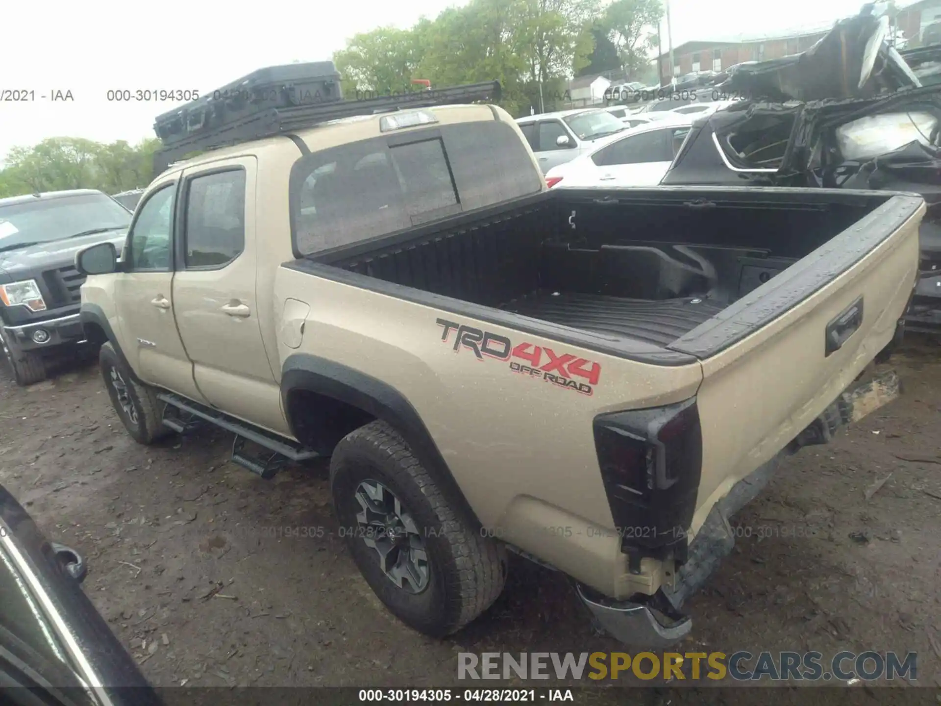 3 Photograph of a damaged car 3TMCZ5AN9KM262710 TOYOTA TACOMA 4WD 2019