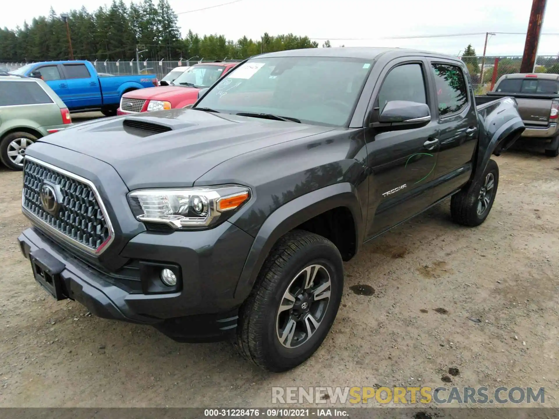 2 Photograph of a damaged car 3TMCZ5AN9KM263310 TOYOTA TACOMA 4WD 2019