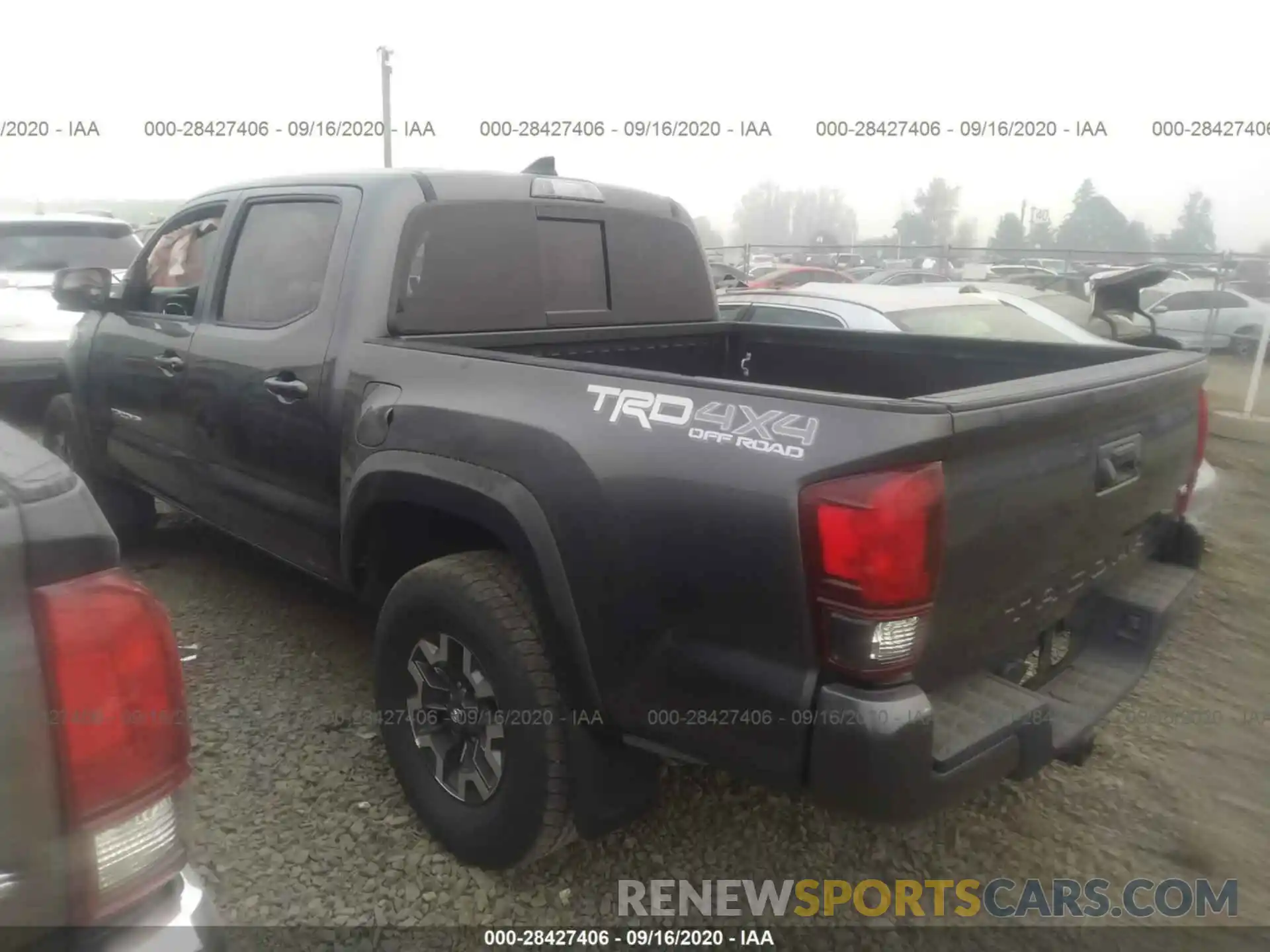 3 Photograph of a damaged car 3TMCZ5AN9KM268202 TOYOTA TACOMA 4WD 2019