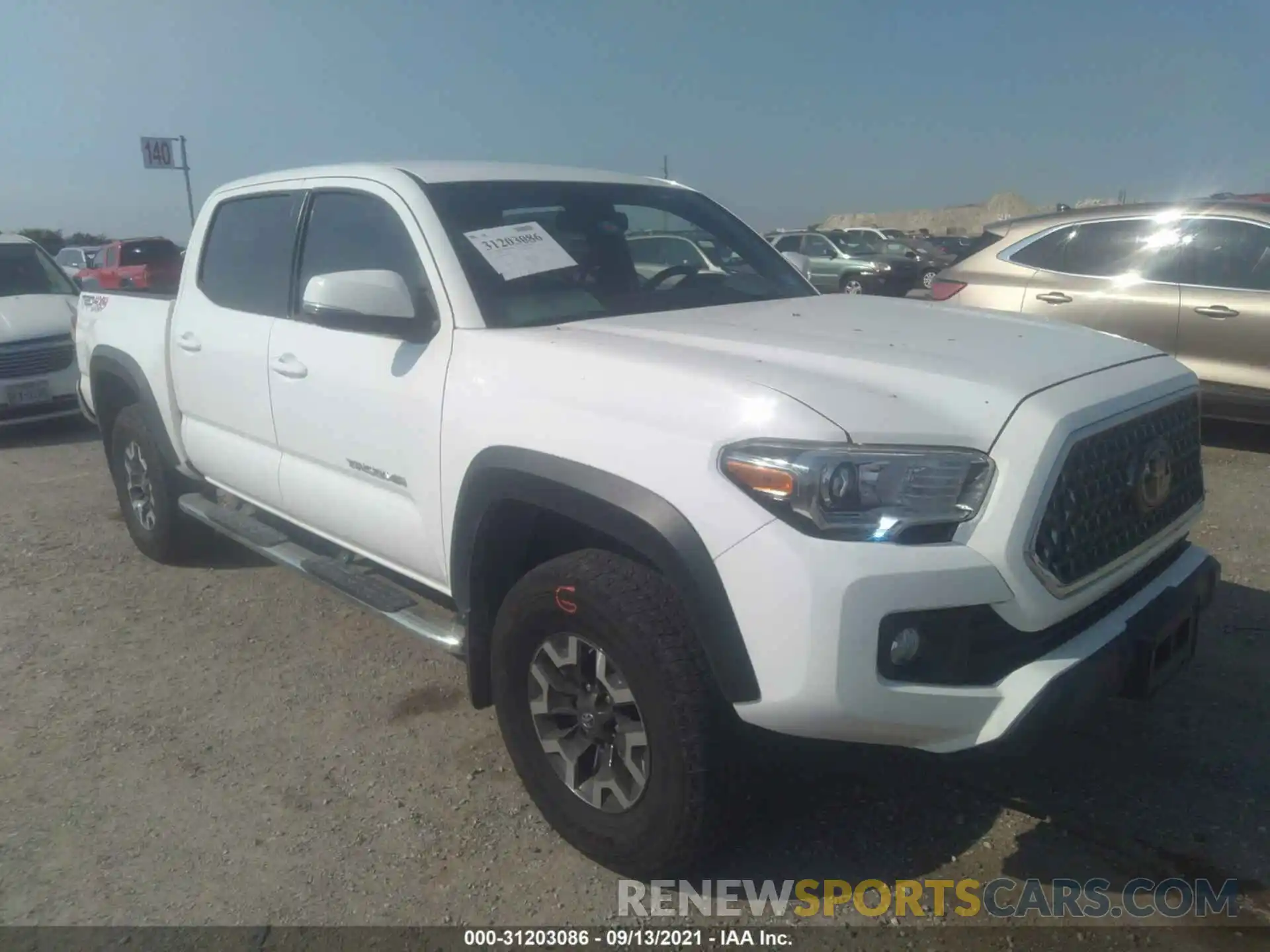 1 Photograph of a damaged car 3TMCZ5AN9KM269186 TOYOTA TACOMA 4WD 2019