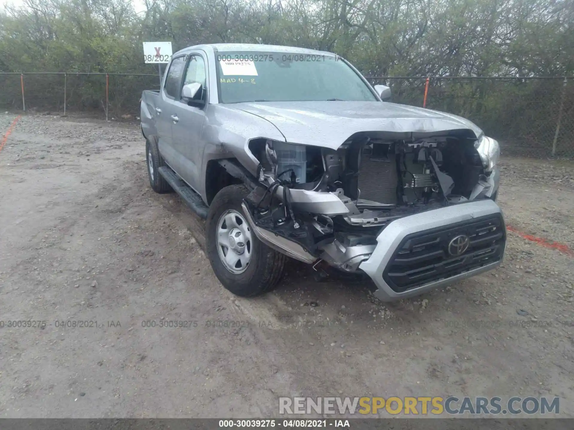 6 Photograph of a damaged car 3TMCZ5AN9KM278292 TOYOTA TACOMA 4WD 2019