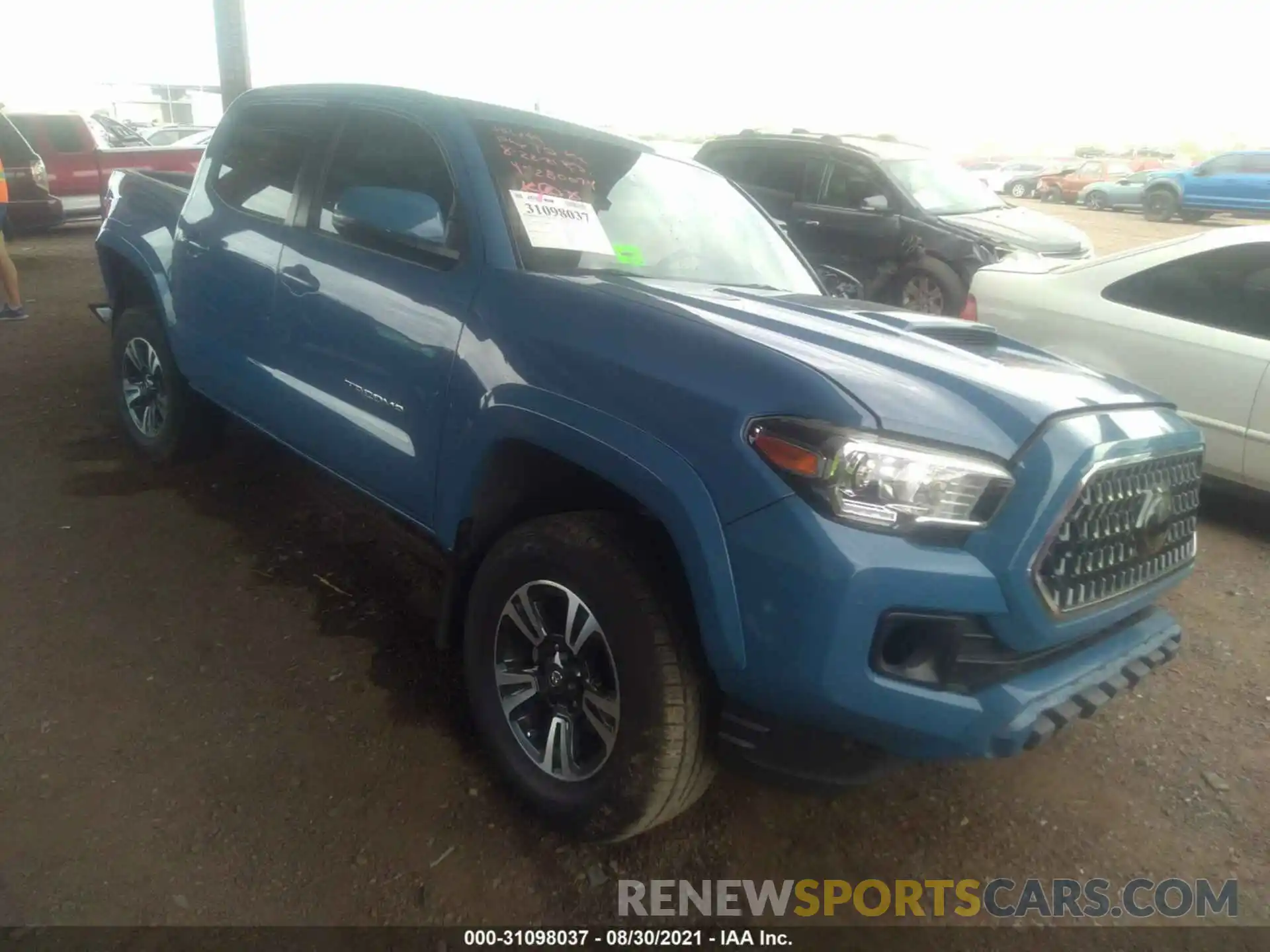 1 Photograph of a damaged car 3TMCZ5AN9KM280074 TOYOTA TACOMA 4WD 2019